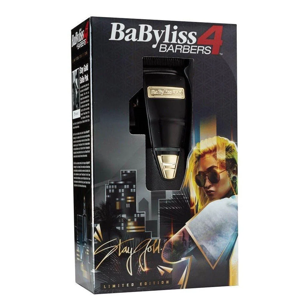 BaByliss PRO Black Cordless Clipper FX870BN Black & Gold BlackFX + BaBylissPRO BLACKFX High-Performance Turbo Dryer + Accessory Kit - Image 4