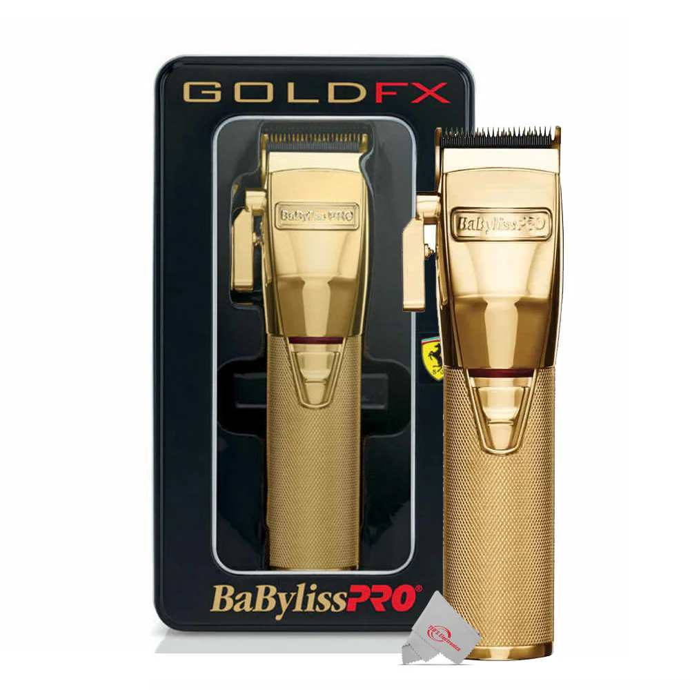 BaByliss PRO FX870G Cordless Clipper Gold with Replacement Gold Titanium Wedge Blade #FX603G - Image 2