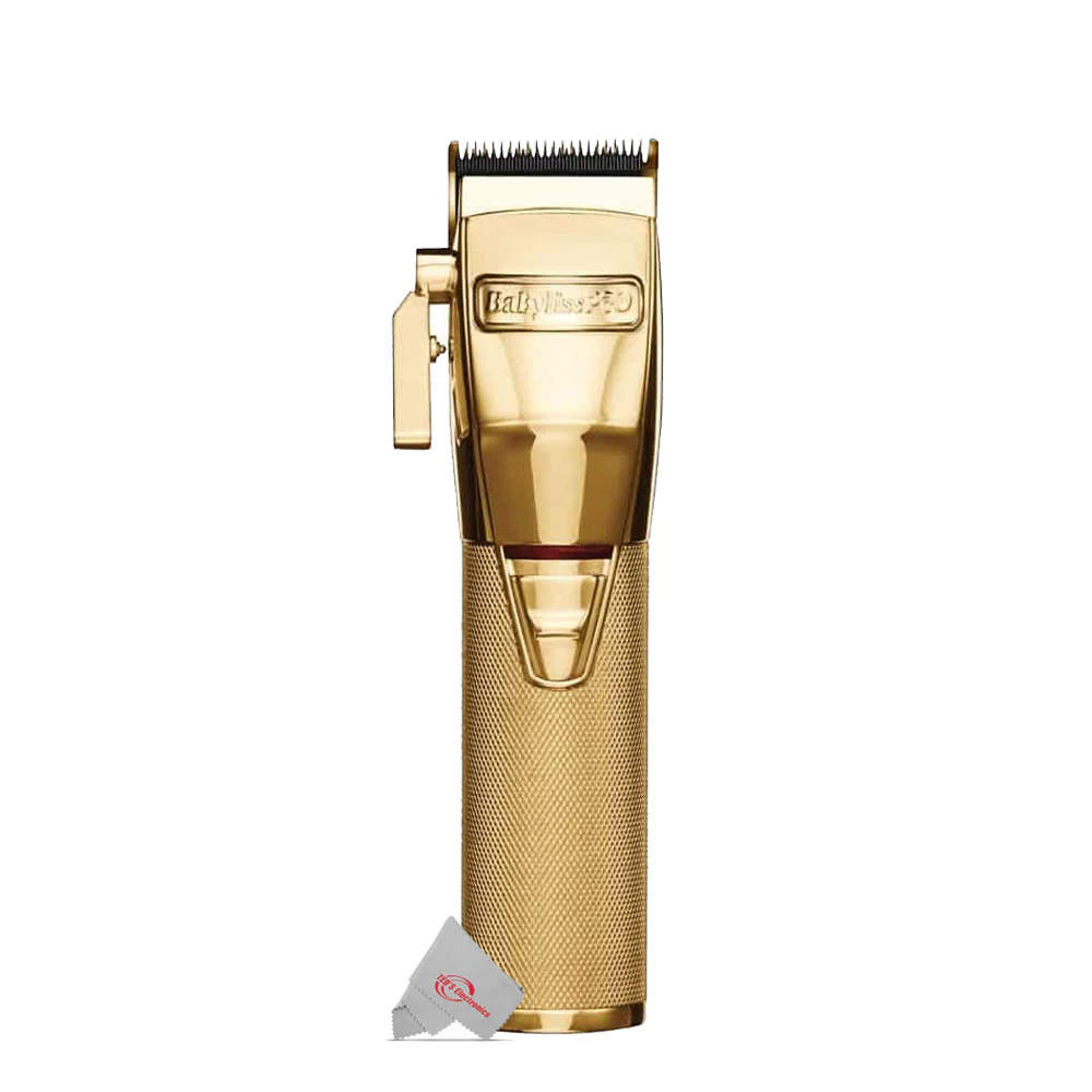 BaByliss Pro FX870G Cordless Clipper Lithium-Ion Adjustable Gold Barber Accessory Bundle - Image 3