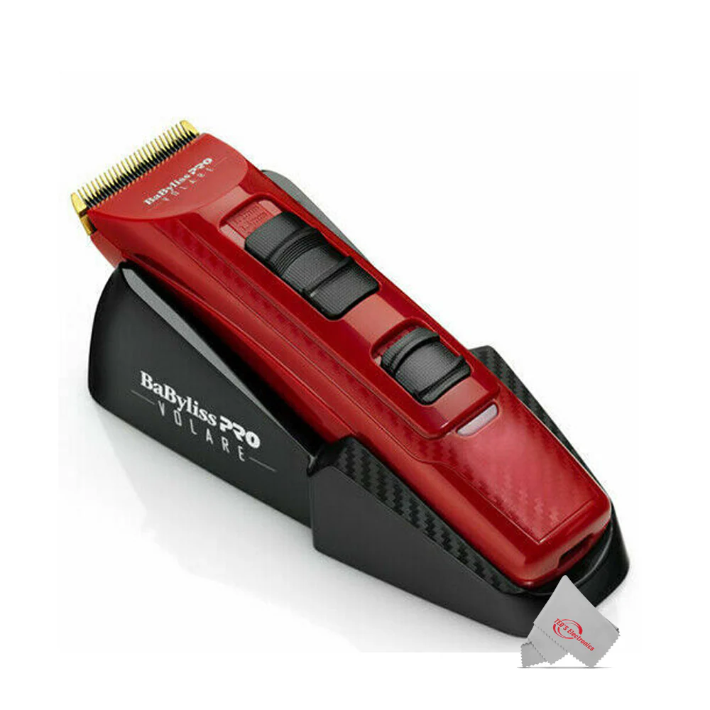 Babyliss Pro X2 Volare Ferrari Adjustable Clipper FXF811 Red with Large Styling Comb - Image 4