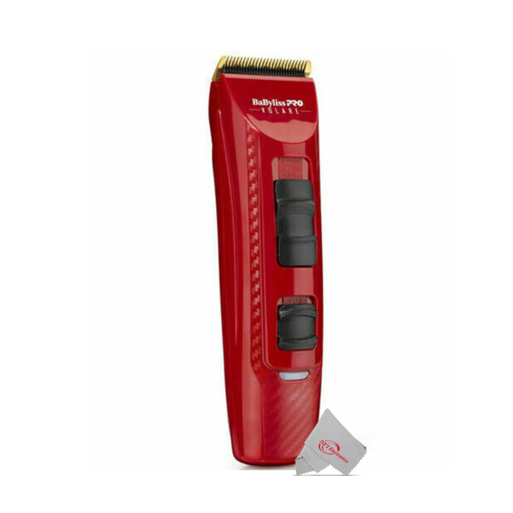 Babyliss Pro X2 Volare Ferrari Adjustable Clipper FXF811 Red with Large Styling Comb - Image 5