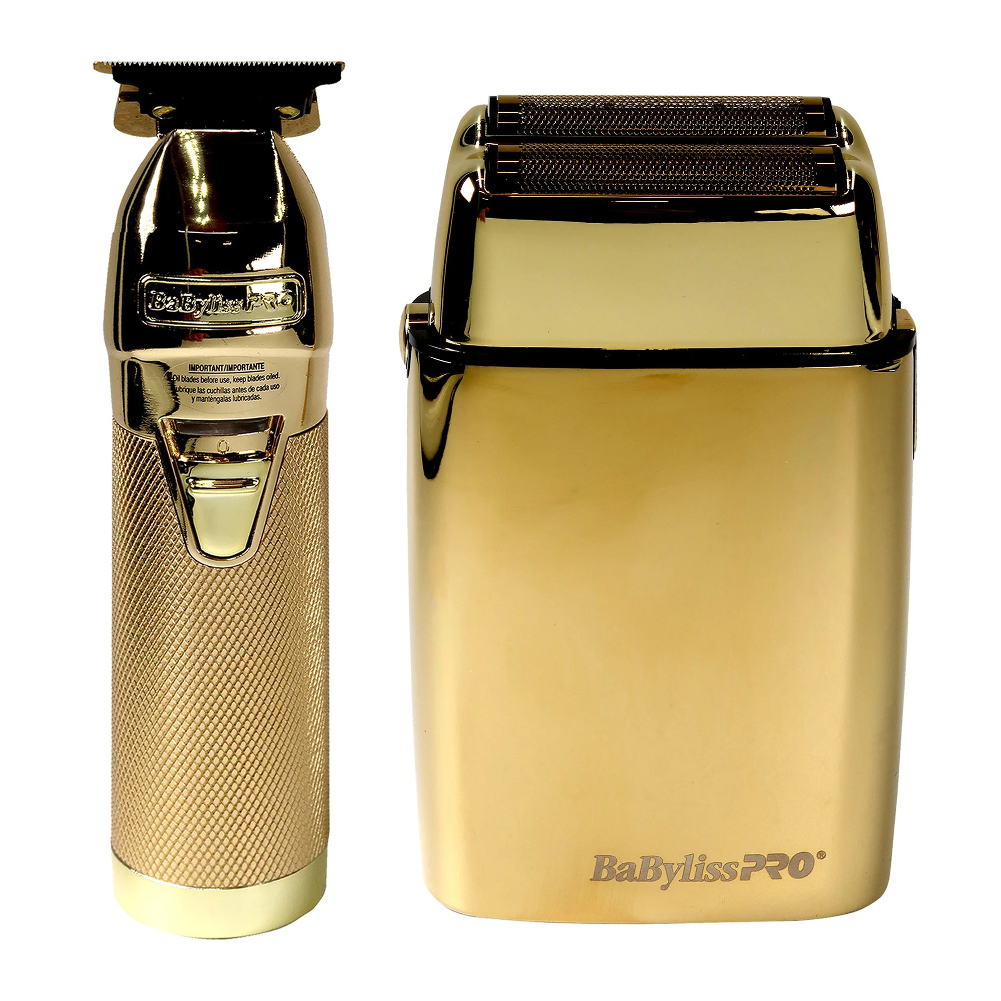 BaByliss Pro GOLDFX Collection Trimmer & Double Foil Shaver with FXBDG1 Turbo Dryer Kit - Image 2
