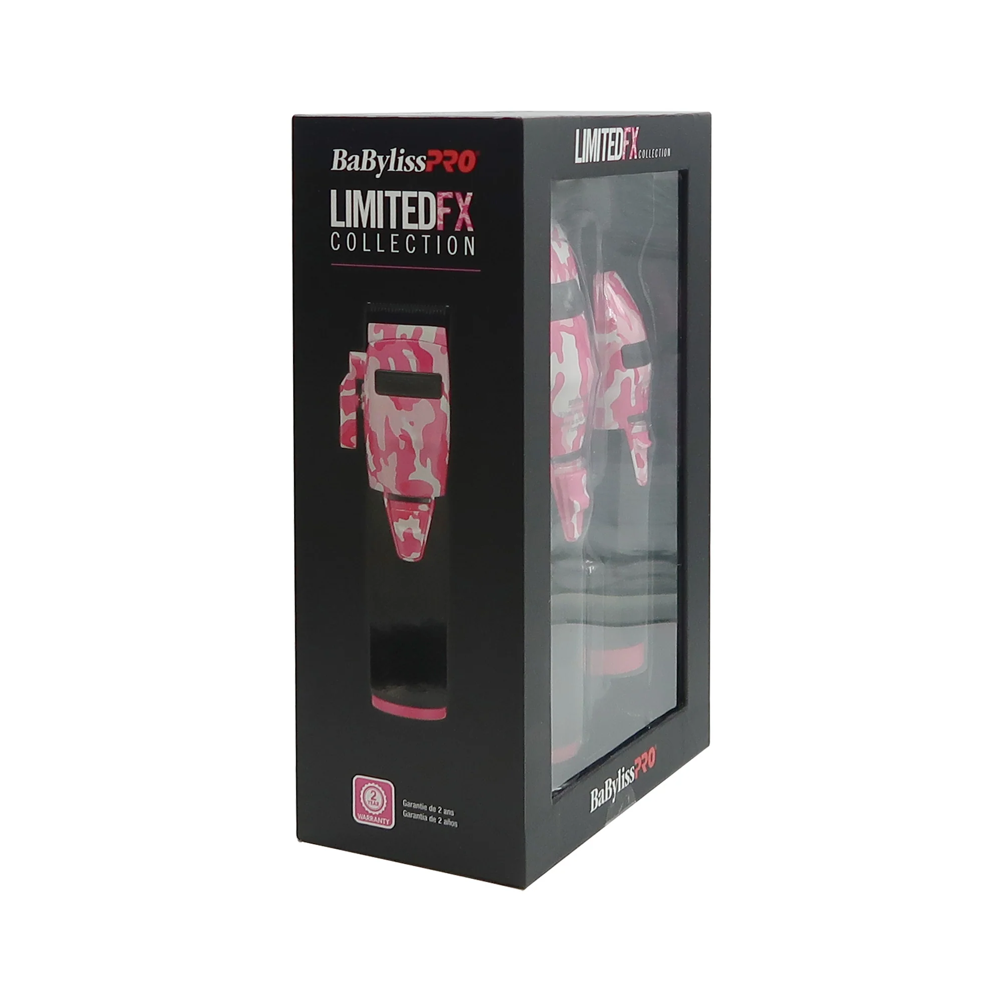 BaByliss Pro LIMITEDFX Pink Camo Clipper and Trimmer Collection FXHOLPKCAMPK with Cordless Double Foil Shaver FXFS2B and Barber Apron - Image 4