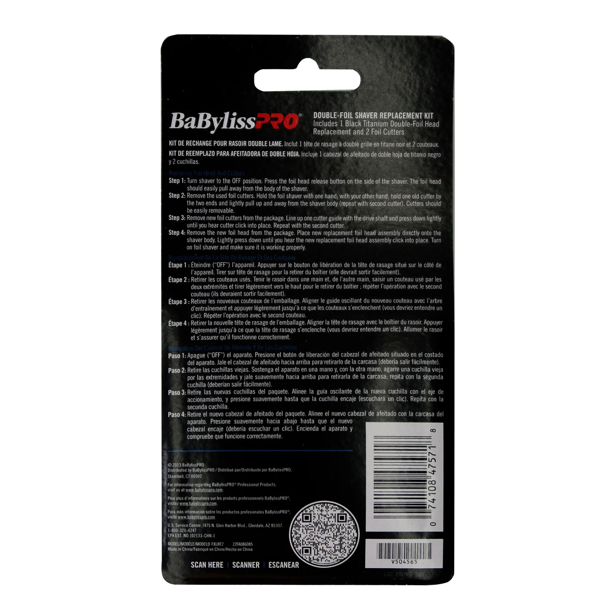 10x BaByliss Pro UVFOIL Double-Foil Shaver Replacement Kit #FXLRF2 - Image 3