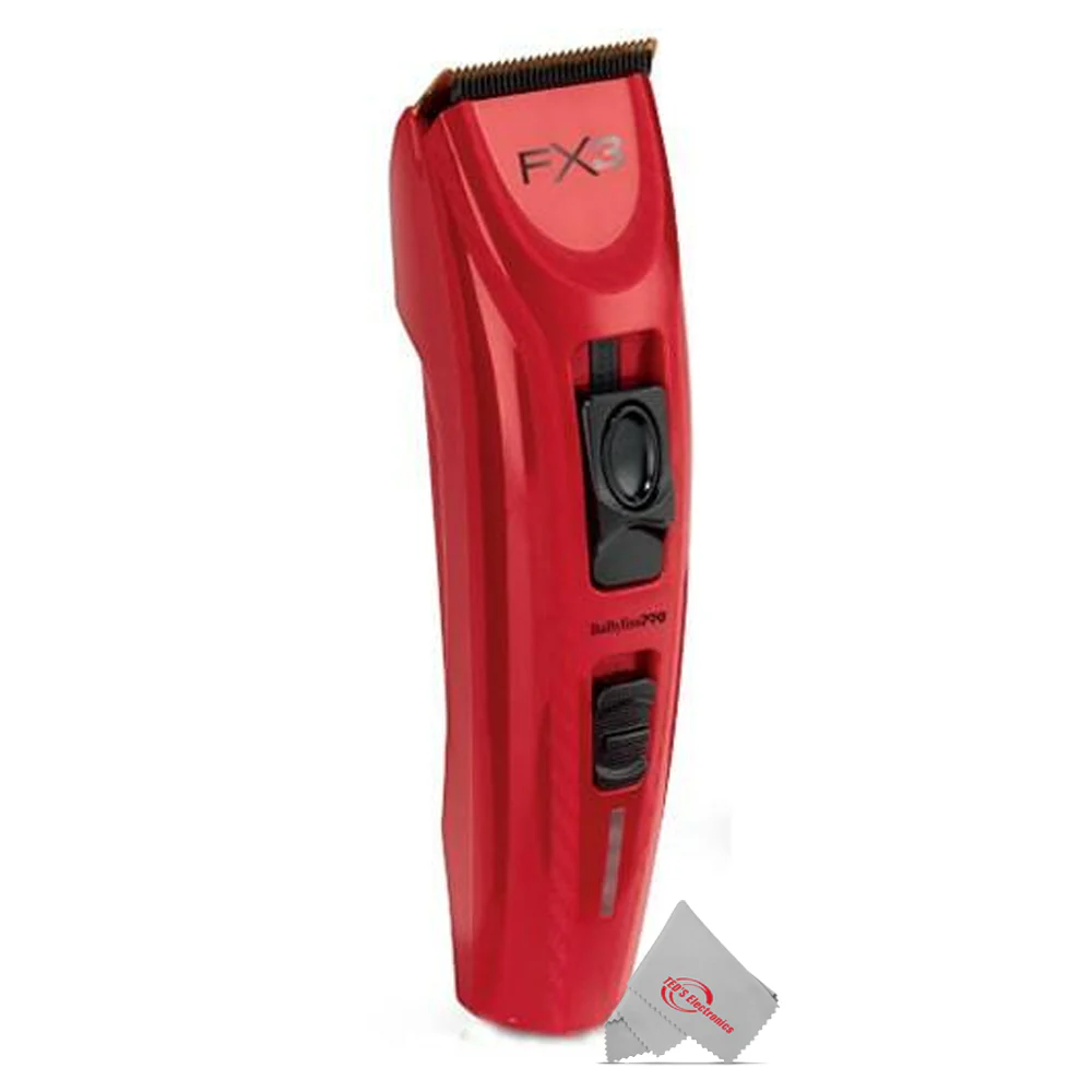 BaByliss Pro FX3 High Torque Cordless Clipper with FX3 High-Speed Foil Shaver Black #FXX3SB - Image 2