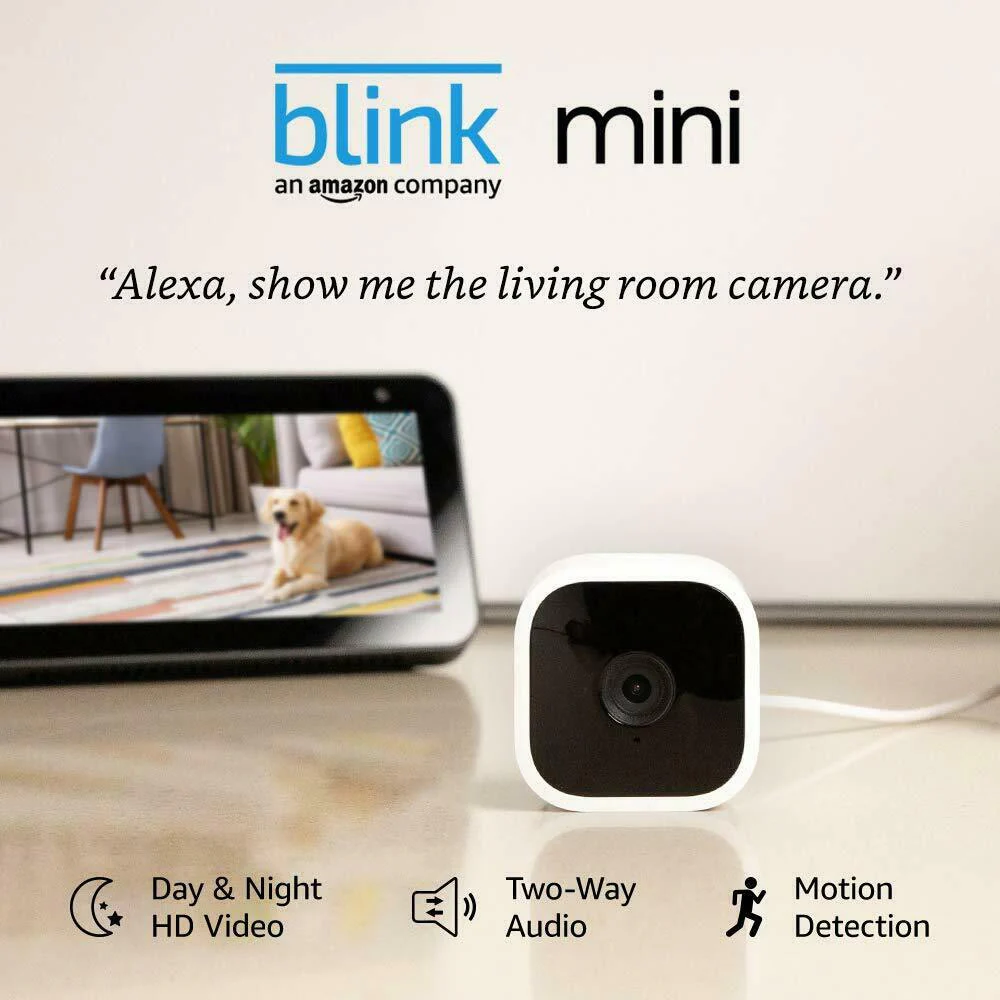 Blink Mini Indoor Plug-in HD Smart Security Camera with Blink Smart Wifi Video Doorbell Wired / Battery Operated, Sync Module 2 - Image 7