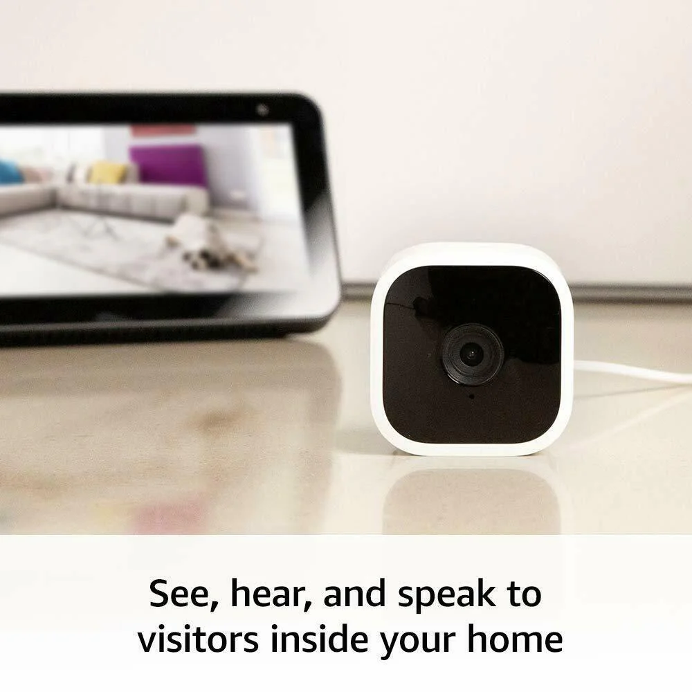 Blink Mini Indoor Plug-in HD Smart Security Camera with Blink Smart Wifi Video Doorbell Wired / Battery Operated, Sync Module 2 - Image 8