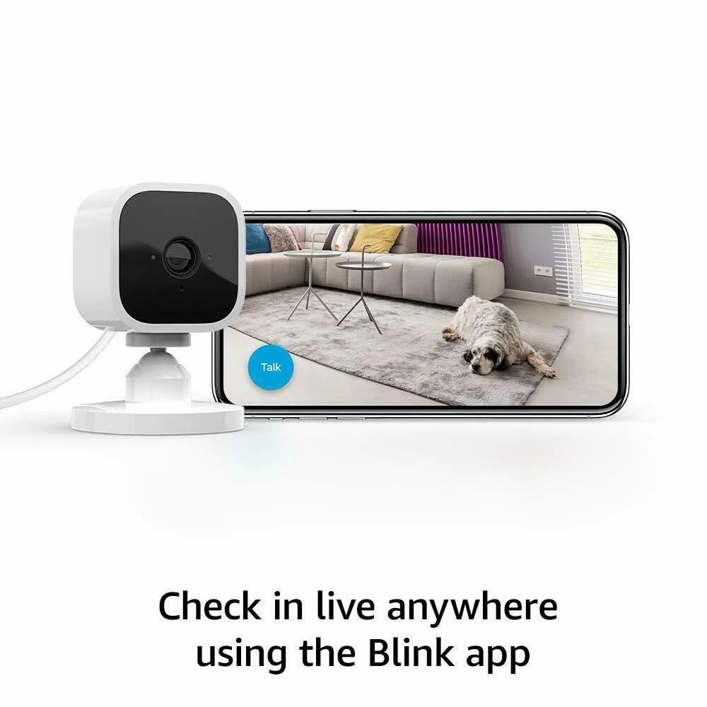 Blink Mini Indoor Plug-in HD Smart Security Camera with Blink Smart Wifi Video Doorbell Wired / Battery Operated, Sync Module 2 - Image 9