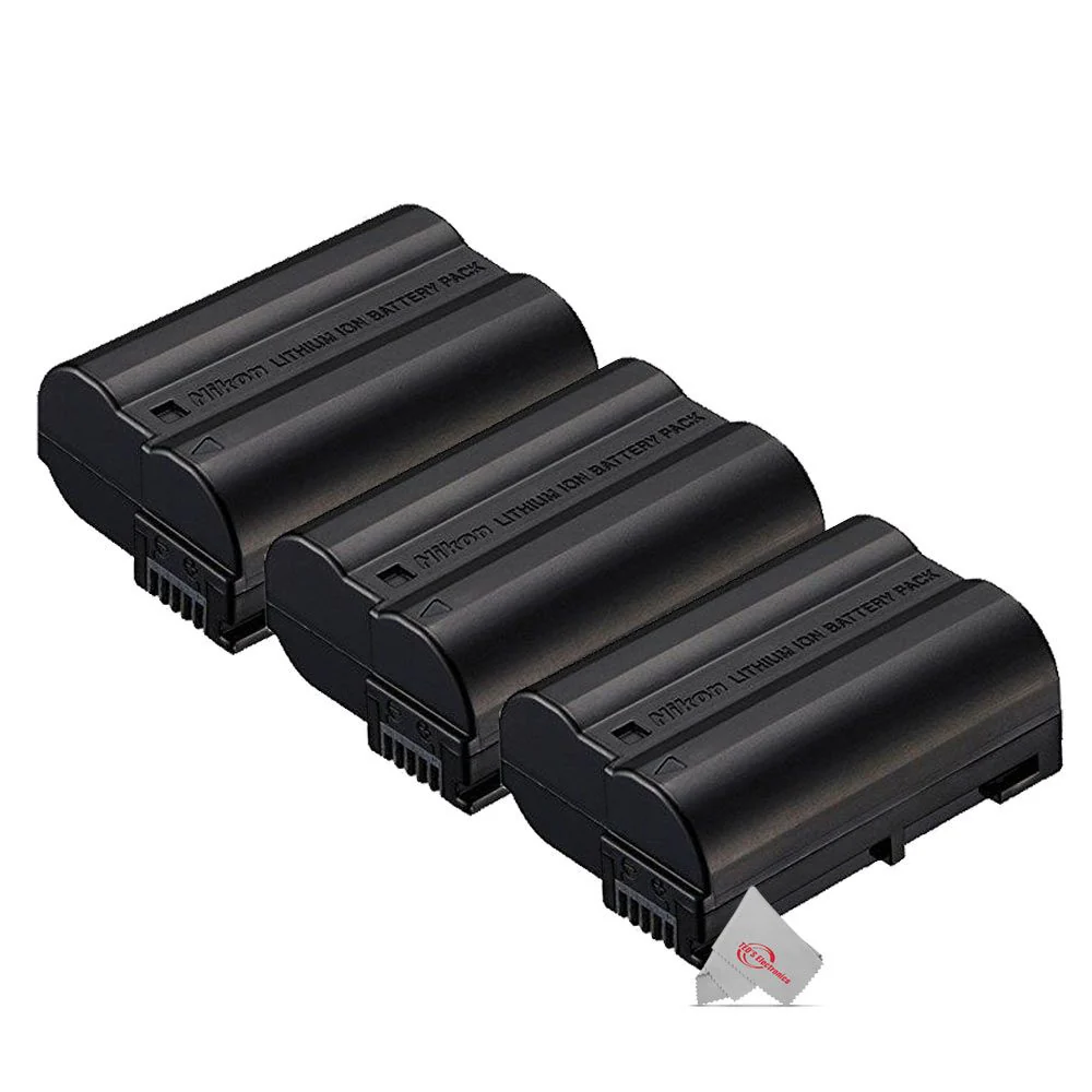 3X Vivitar Nikon EN-EL15 Replacement Battery for Nikon Z5 Z6 Z7 D500 D750 D780 D800 D7500 Digital Cameras - Image 2