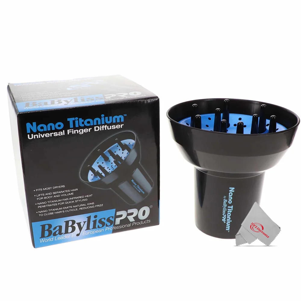 Babyliss Pro Nano Titanium Universal Finger Diffuser fits most Babyliss Dryers adds Volume to Hair Quick Styling - Image 6
