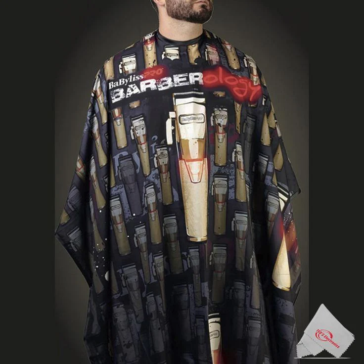 2x Babyliss PRO Barberology GoldFX BBCAPE Barber Cape with Snap Button Closure - Image 3