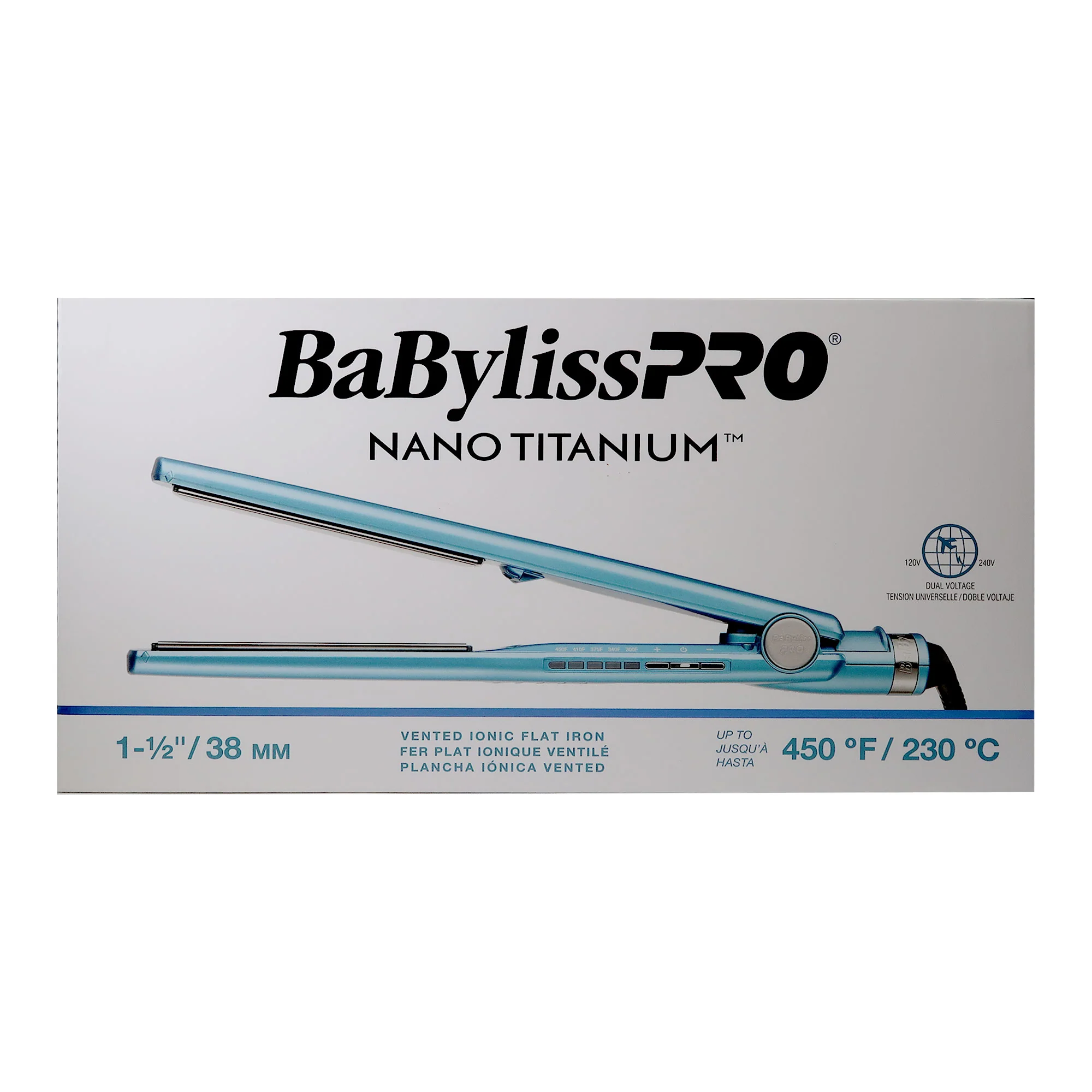 BaByliss Pro Nano Titanium Vented Ionic Flat Iron 1½" #BNT4093TUC (Dual Voltage) - Image 6