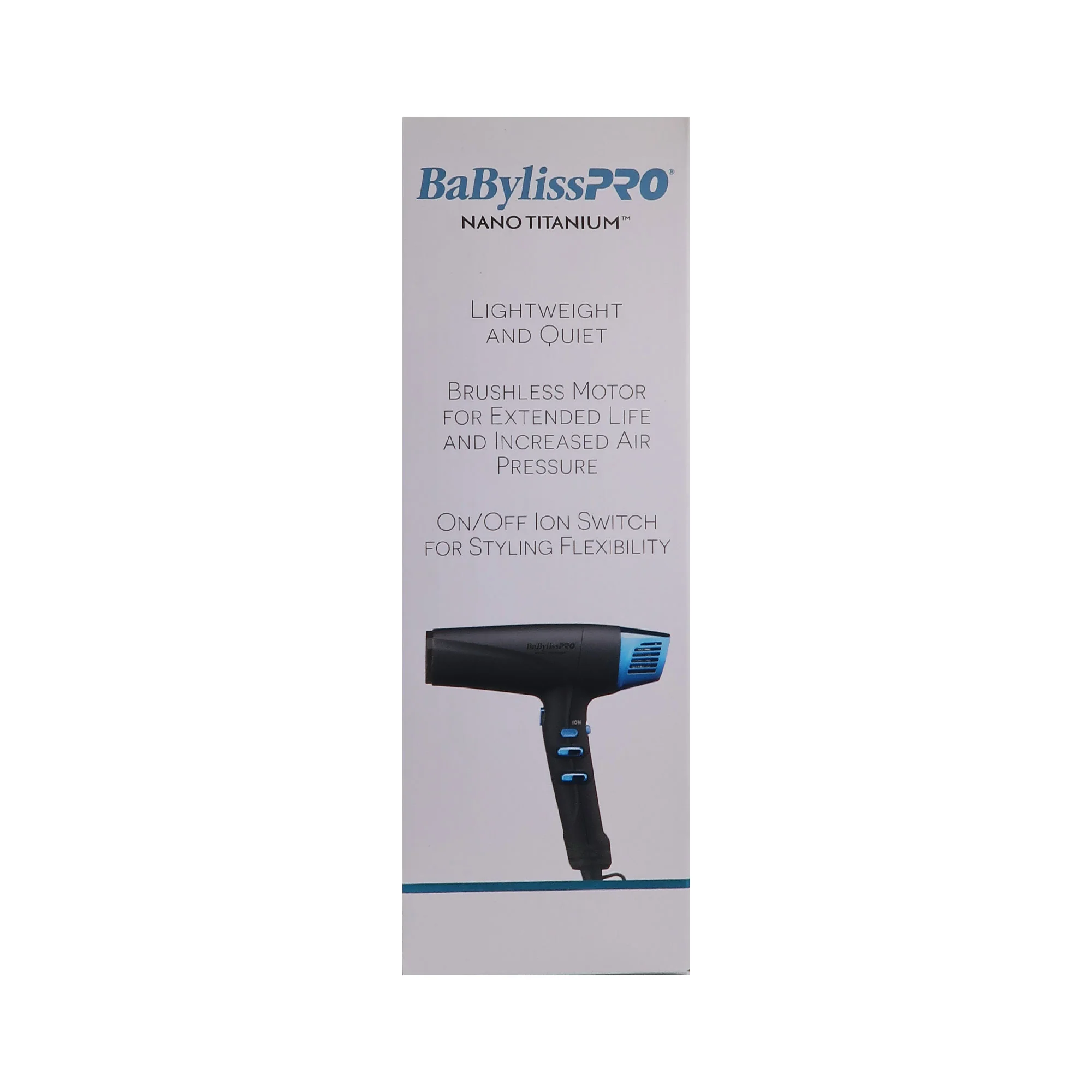 BaByliss Pro Limited-Edition Nano Titanium Professional High-Speed Dual Ionic Dryer Black & Blue #BNTMB9100 - Image 7