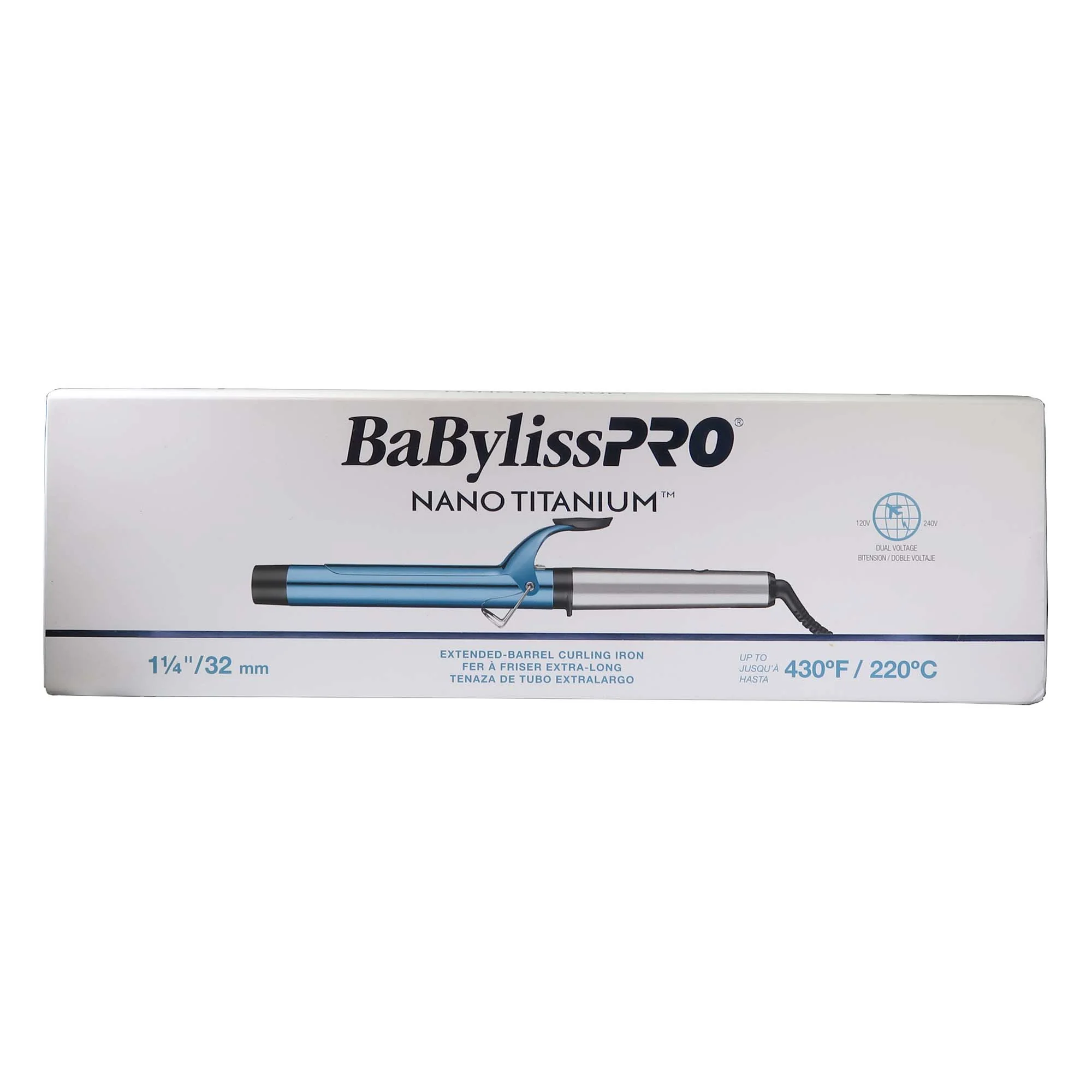BaBylissPRO Nano Titanium Extended Barrel Curling Iron BNTW125XLUC - Image 6