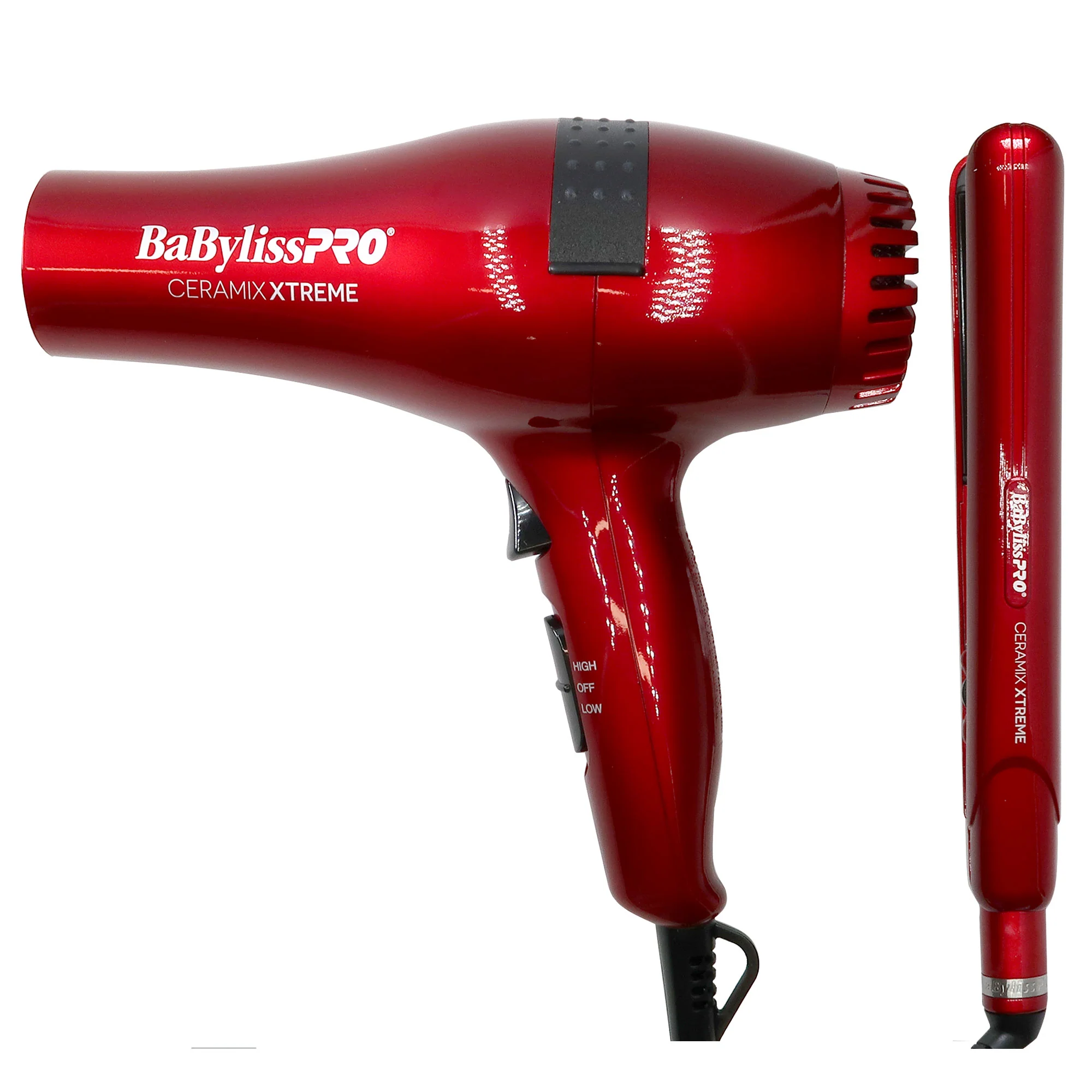 BaByliss Pro Ceramic Xtreme Limeted Edition Styling Set, Dryer & 1" Straightening Iron Red #CEPP1N - Image 6