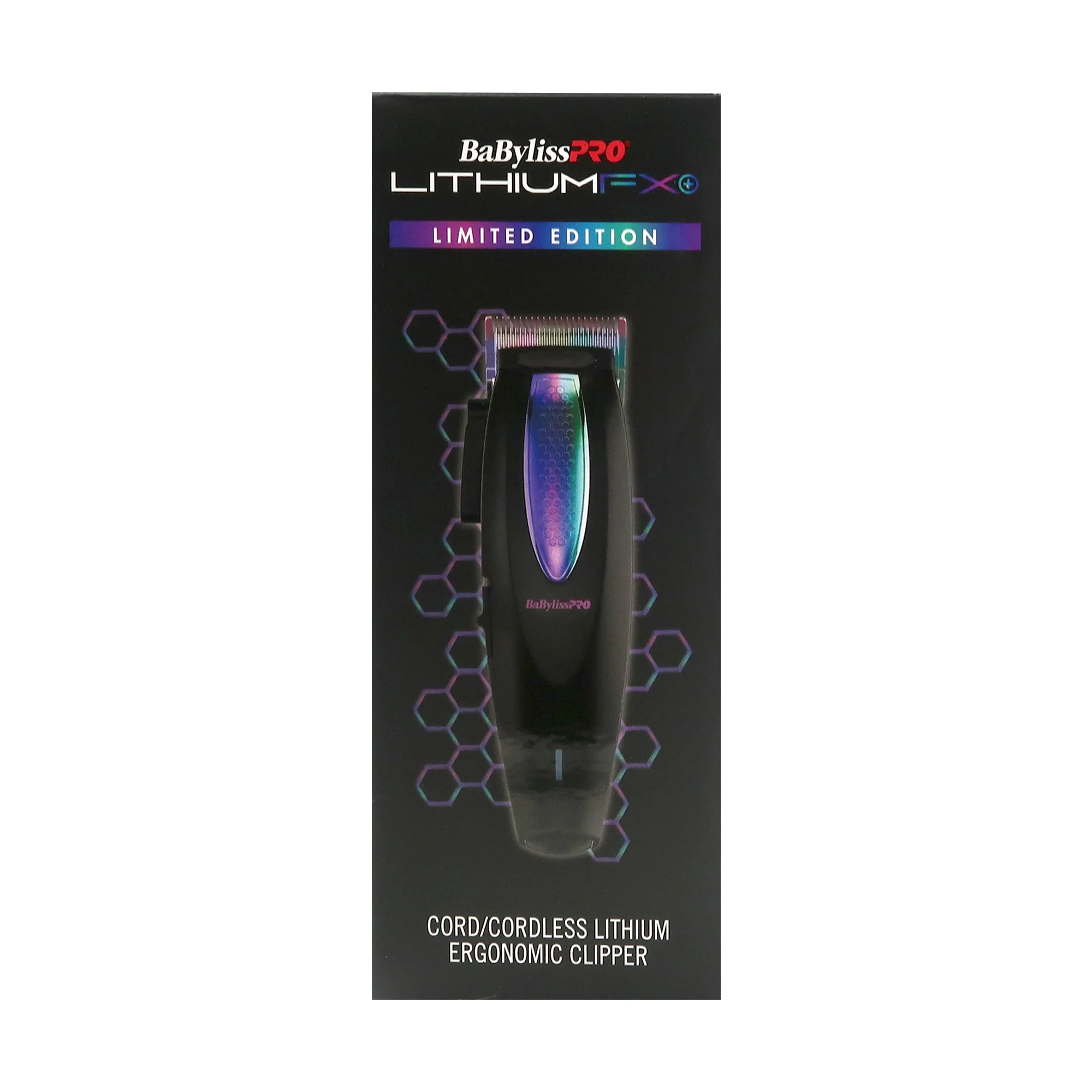 BaByliss Pro LithiumFX Limited Edition Cord/Cordless Clipper & Trimmer Iridescence #FX73HOLPKRB - Image 4
