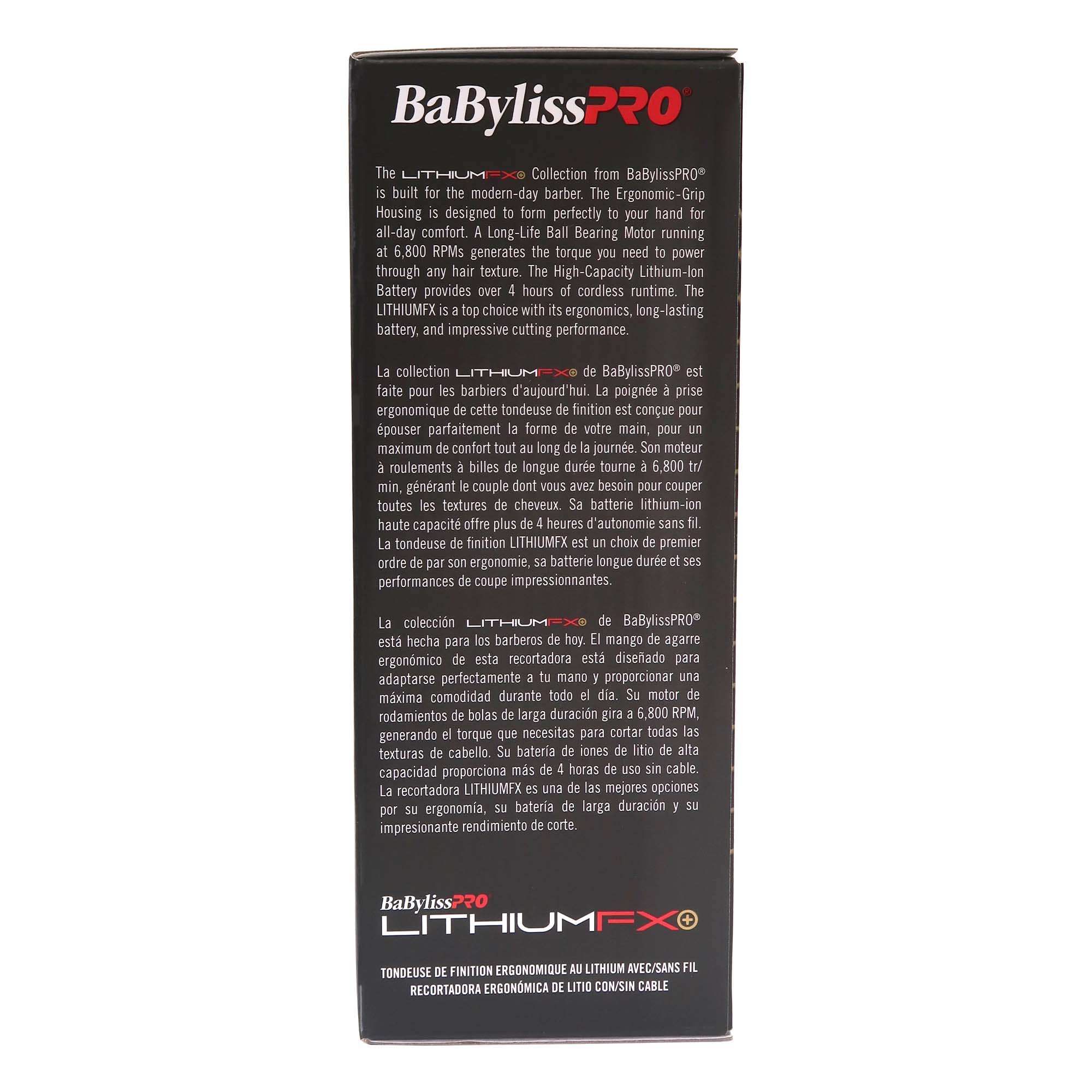 BaByliss Pro LithiumFX Cord/Cordless Lithium Ergonomic Trimmer #FX773N (Dual Voltage) - Image 5