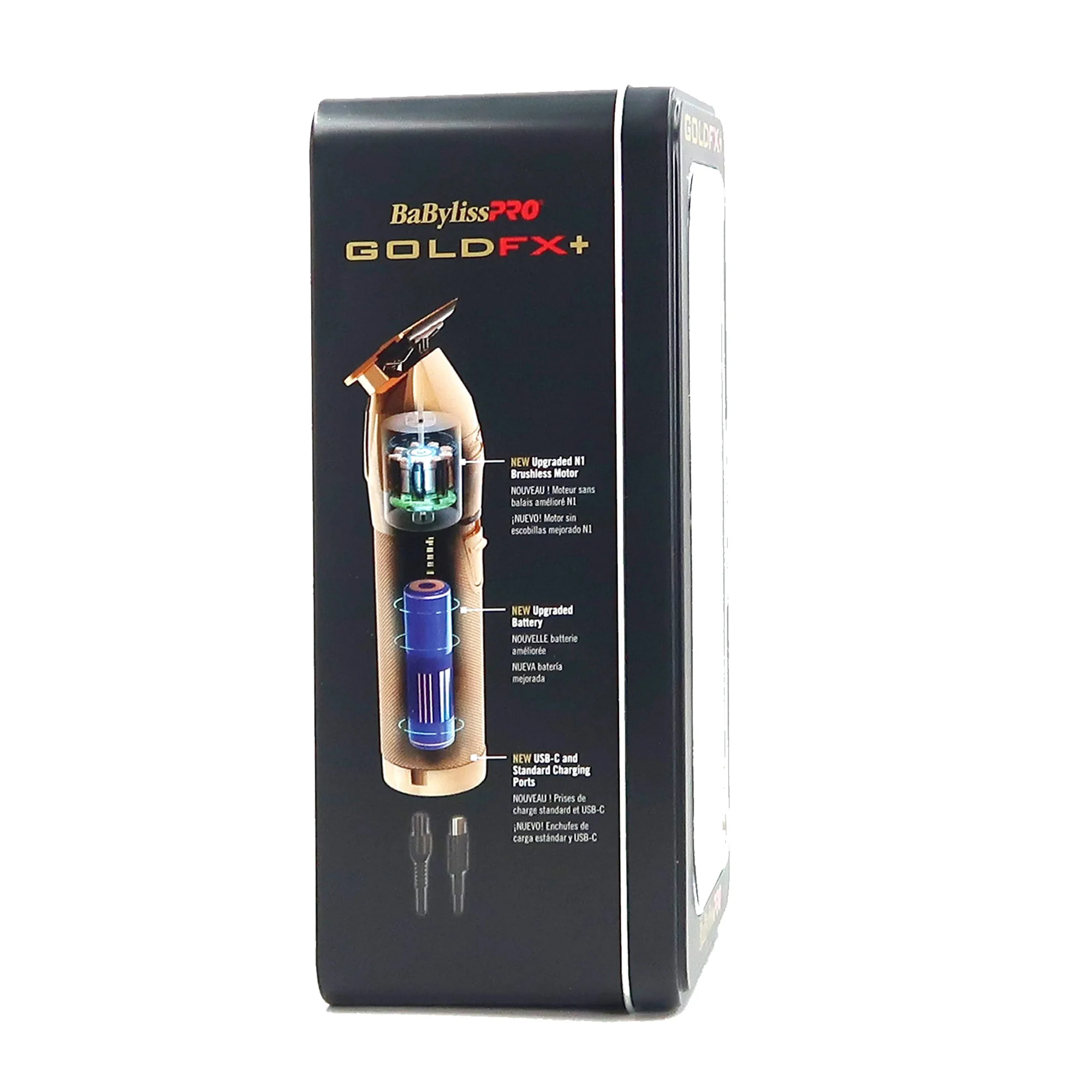 BaByliss Pro GOLDFX+ All-Metal Lithium Outlining Trimmer Gold #FX787NG - Image 6