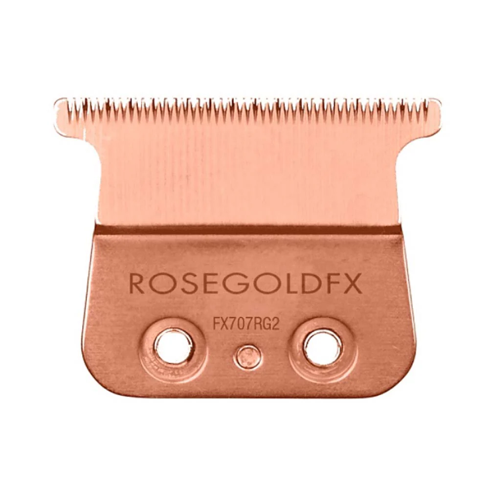BaByliss PRO FX Skeleton Exposed T-Blade Outlining Cordless Trimmer with Replacement Deep Tooth T-Blade and Wide Tooth Comb Rose Gold - Image 5