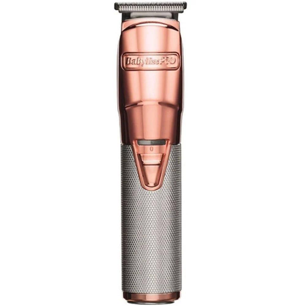 Babyliss Pro Cordless Metal Lithium Trimmer Rose Gold and Wahl Professional Large Styling Comb - Metallic Burgundy - Image 2