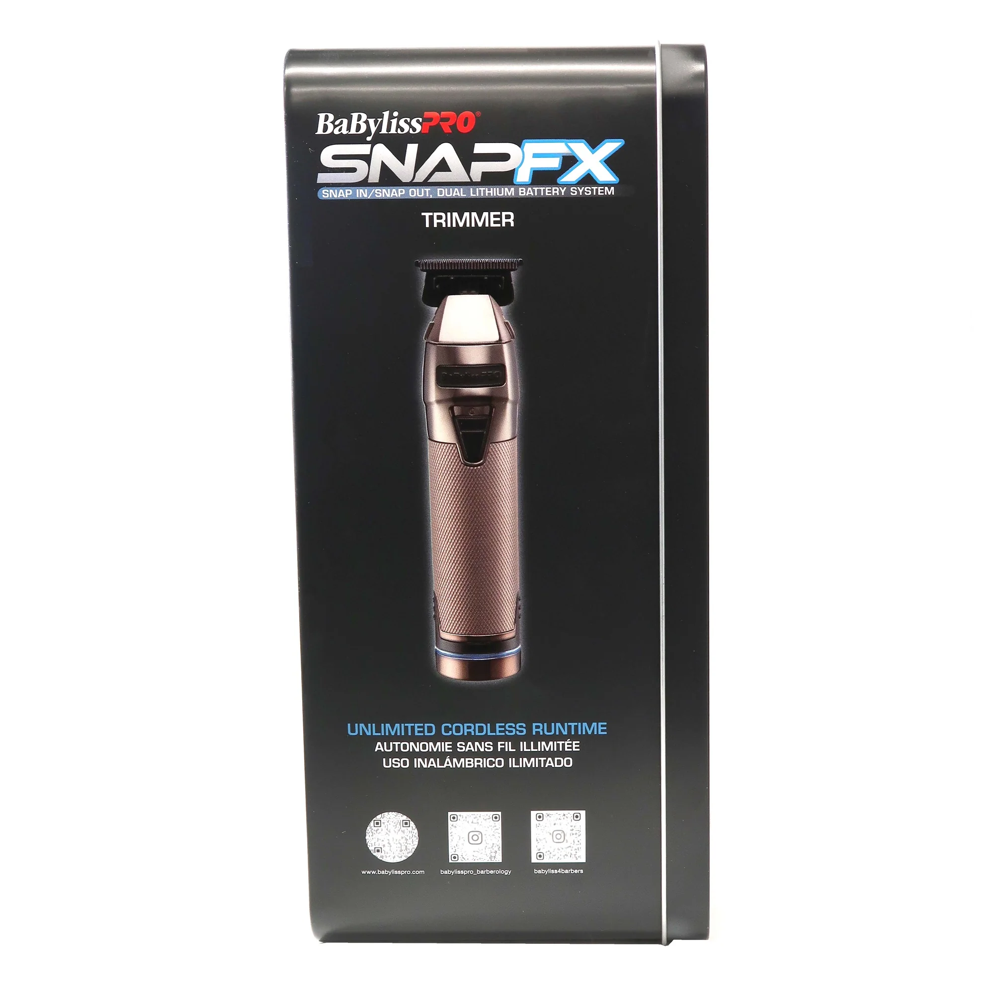 BaByliss Pro SNAPFX DLC Zero Gap Adjustable Trimmer with Snap In/Out Dual Lithium Battery System FX797 with High Capacity Battery for SNAPFX Trimmer FX797 and Fade Soft Neck Brush - Image 4