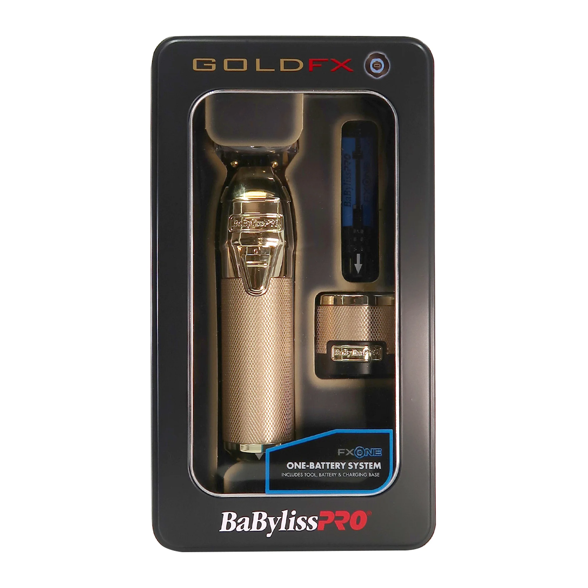 BaByliss Pro FXONE GOLDFX All-Metal Interchangeable-Battery Trimmer #FX799G - Image 3
