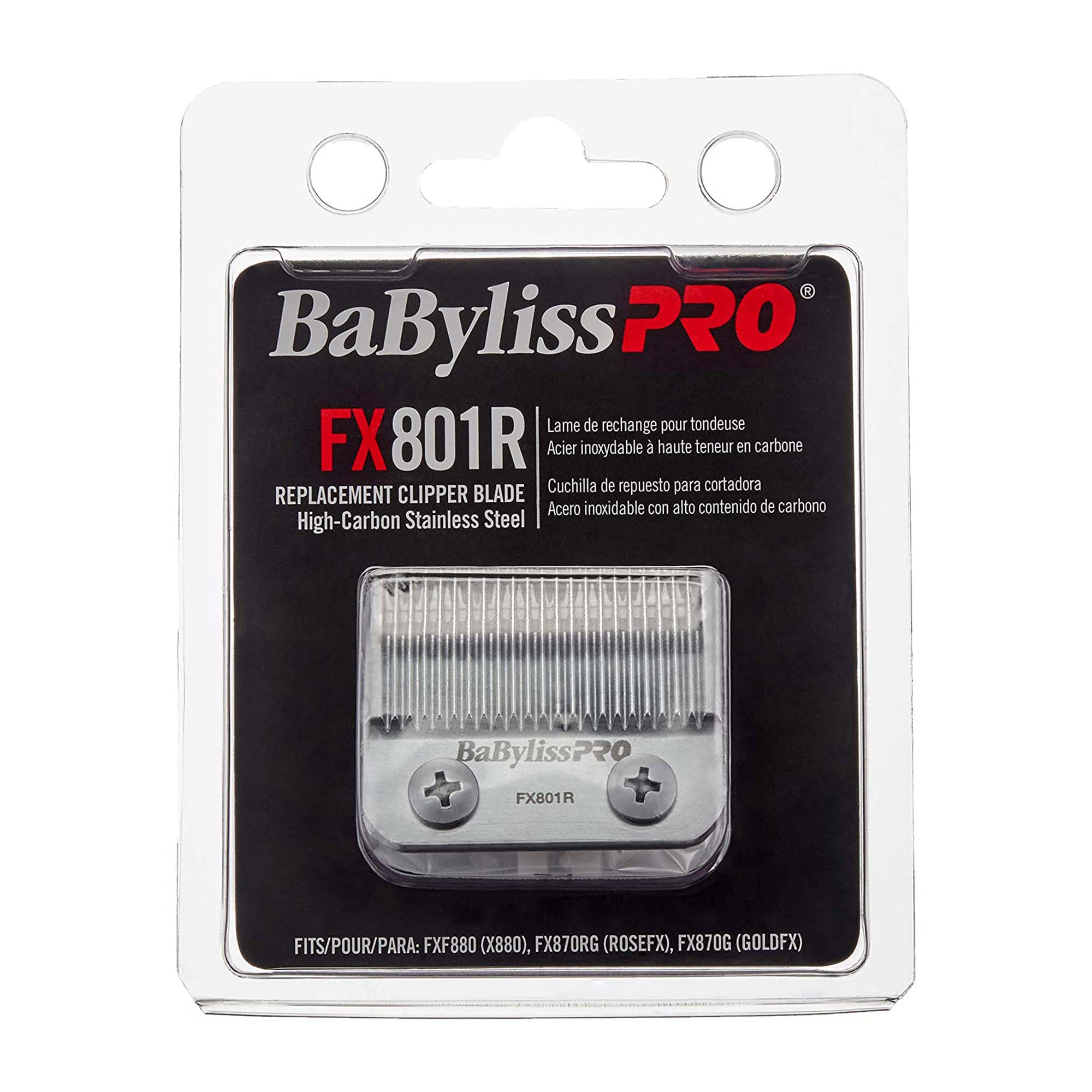 Babyliss Pro FX801R High Carbon Stainless Steel Replacement Clipper Blade for FX870, FXF880 or FX810 - 2 Count - Image 2
