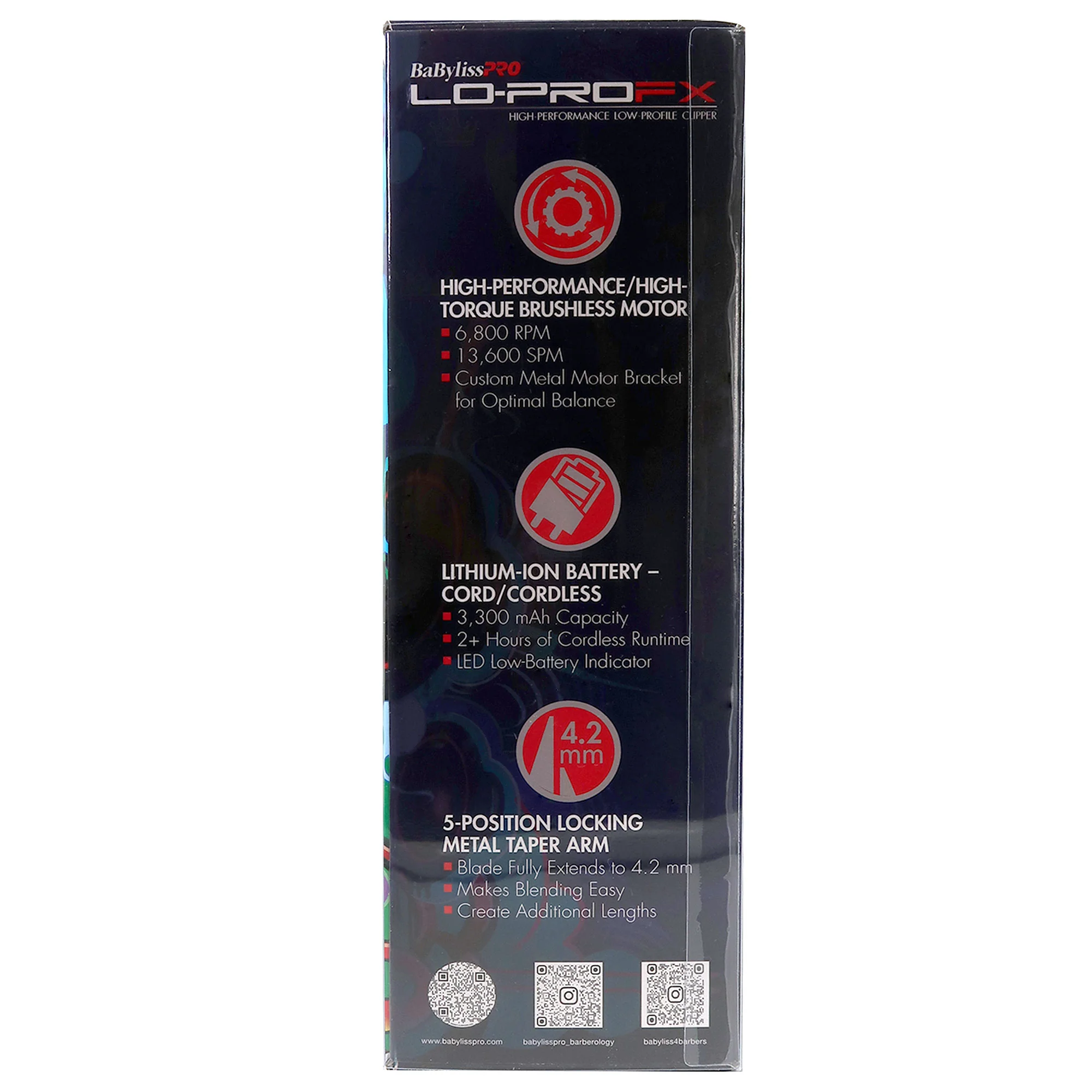 BaByliss Pro Influencer Limited Edition LO-PROFX Cordless Clipper (Nicole Renae) #FX825BI - Image 6