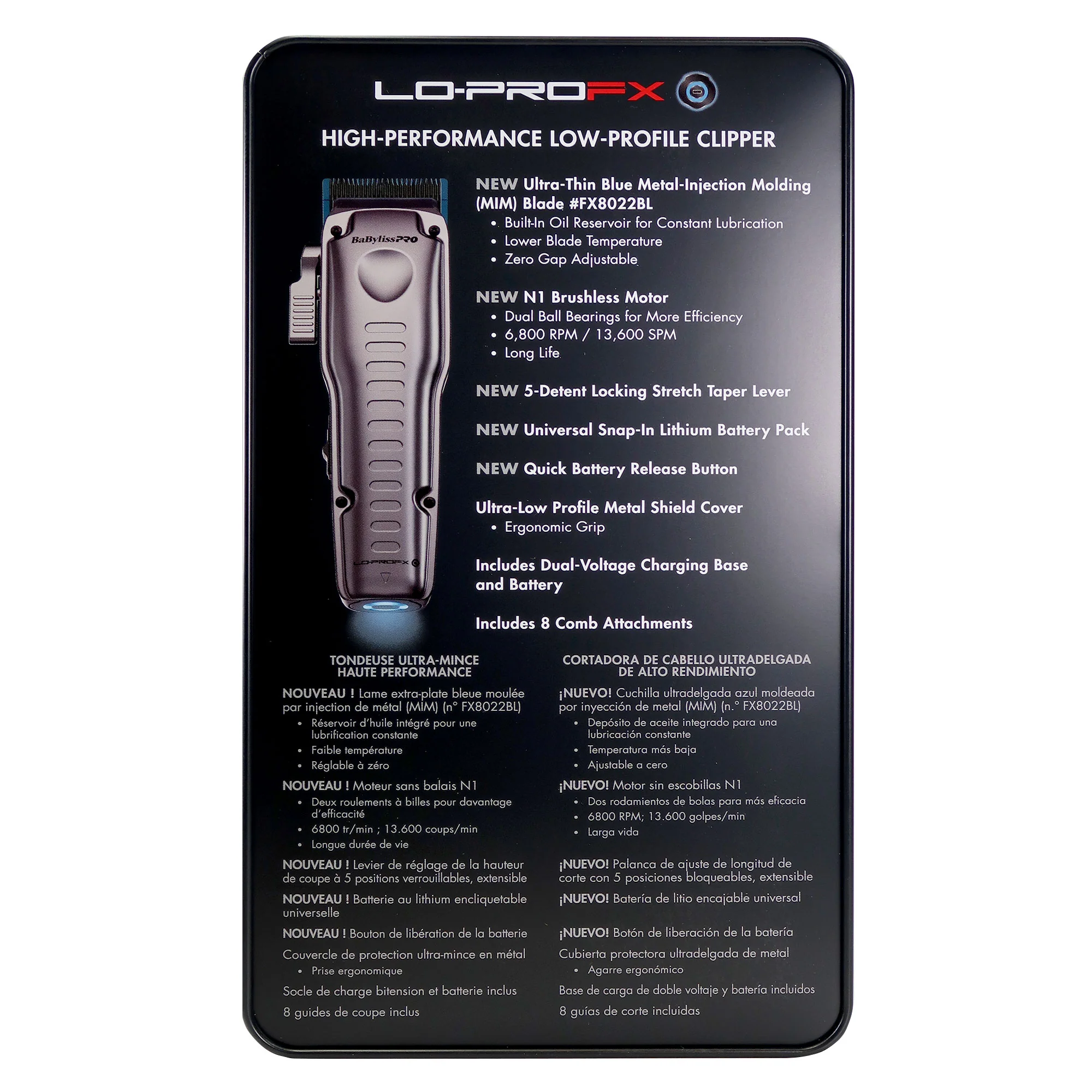 BaByliss Pro FXONE LO-PROFX High-Performance Low-Profile Clipper #FX829 - Image 3