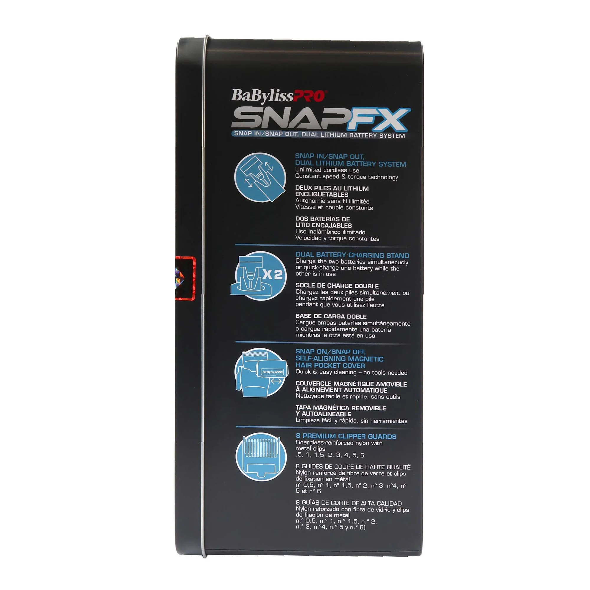 BaByliss Pro SNAPFX Clipper With Snap In/Out Dual Lithium Battery System FX890 - Image 6