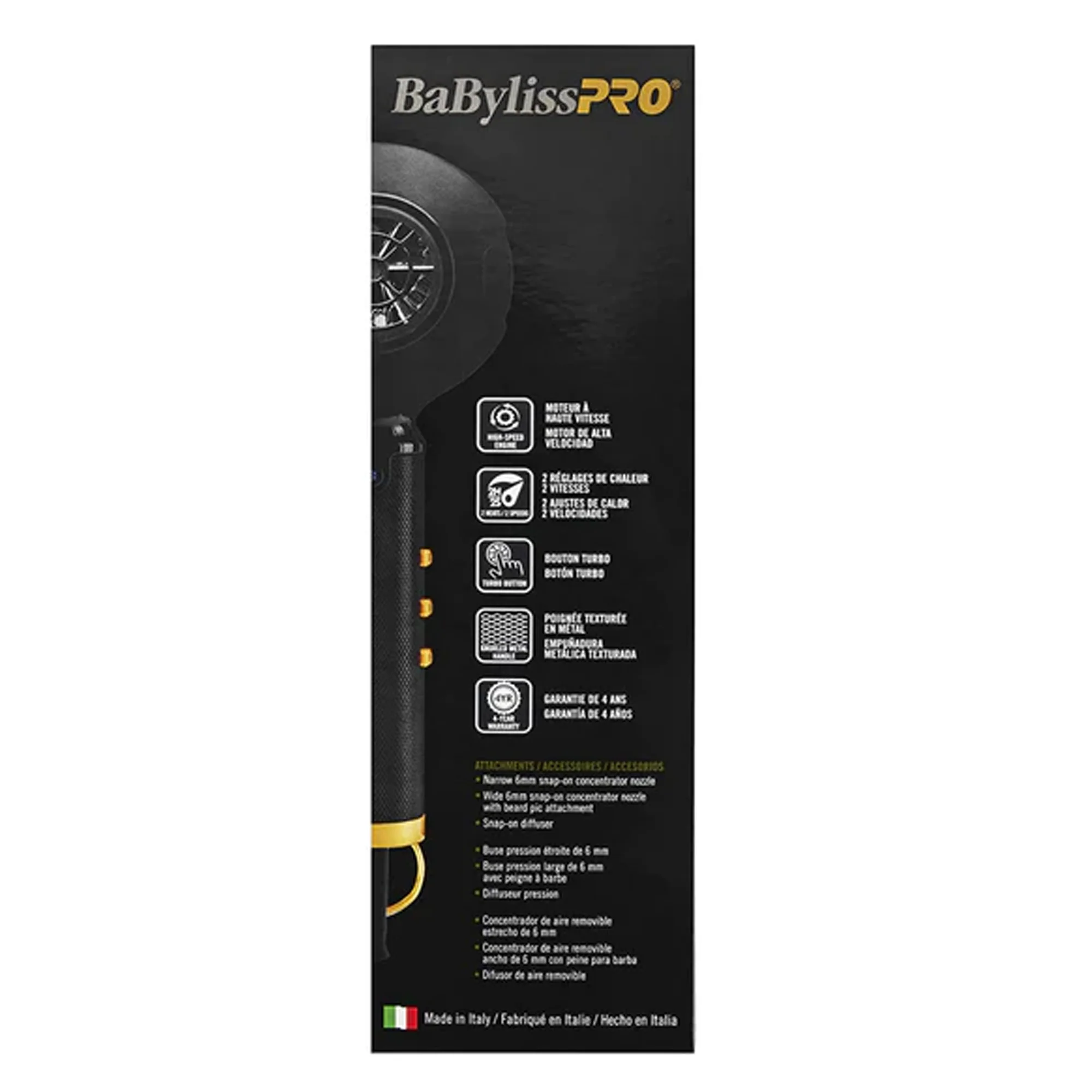 BaBylissPRO BLACKFX High-Performance Turbo Dryer - Image 5
