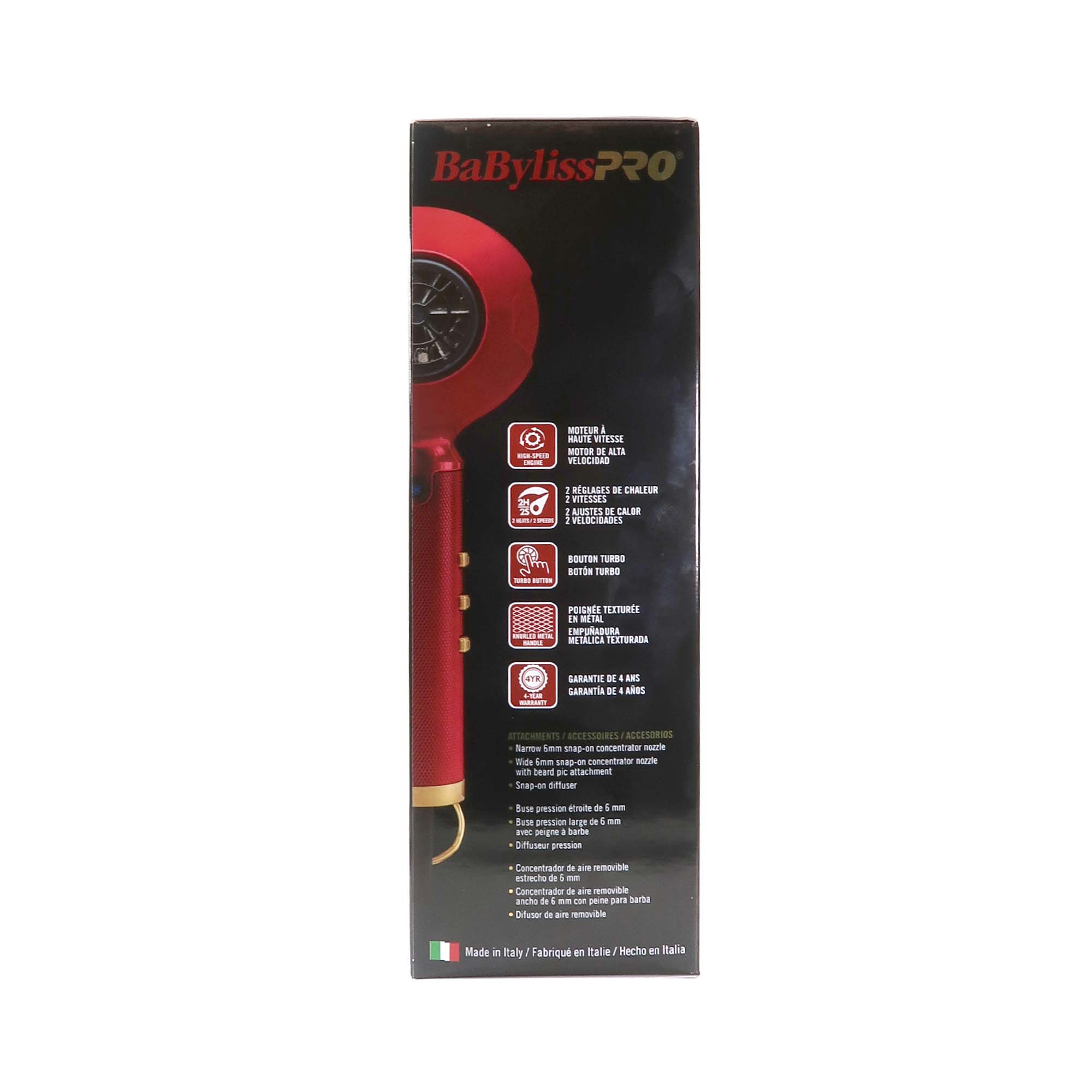 BaByliss Pro Influencer Collection REDFX Dryer - Hawk the Barber Prodigy Red #FXBDR1 - Image 4