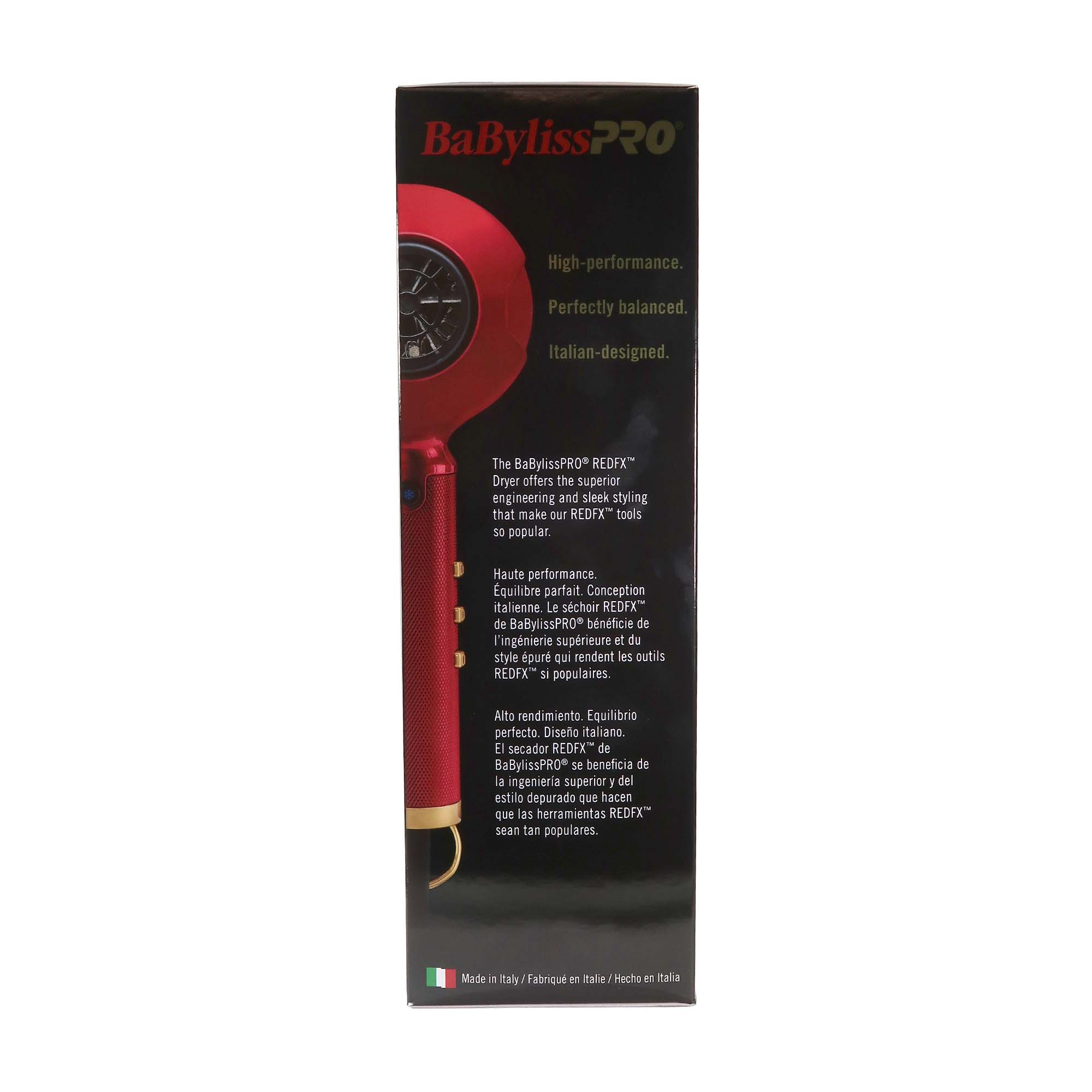 BaByliss Pro Influencer Collection REDFX Dryer - Hawk the Barber Prodigy Red #FXBDR1 - Image 6
