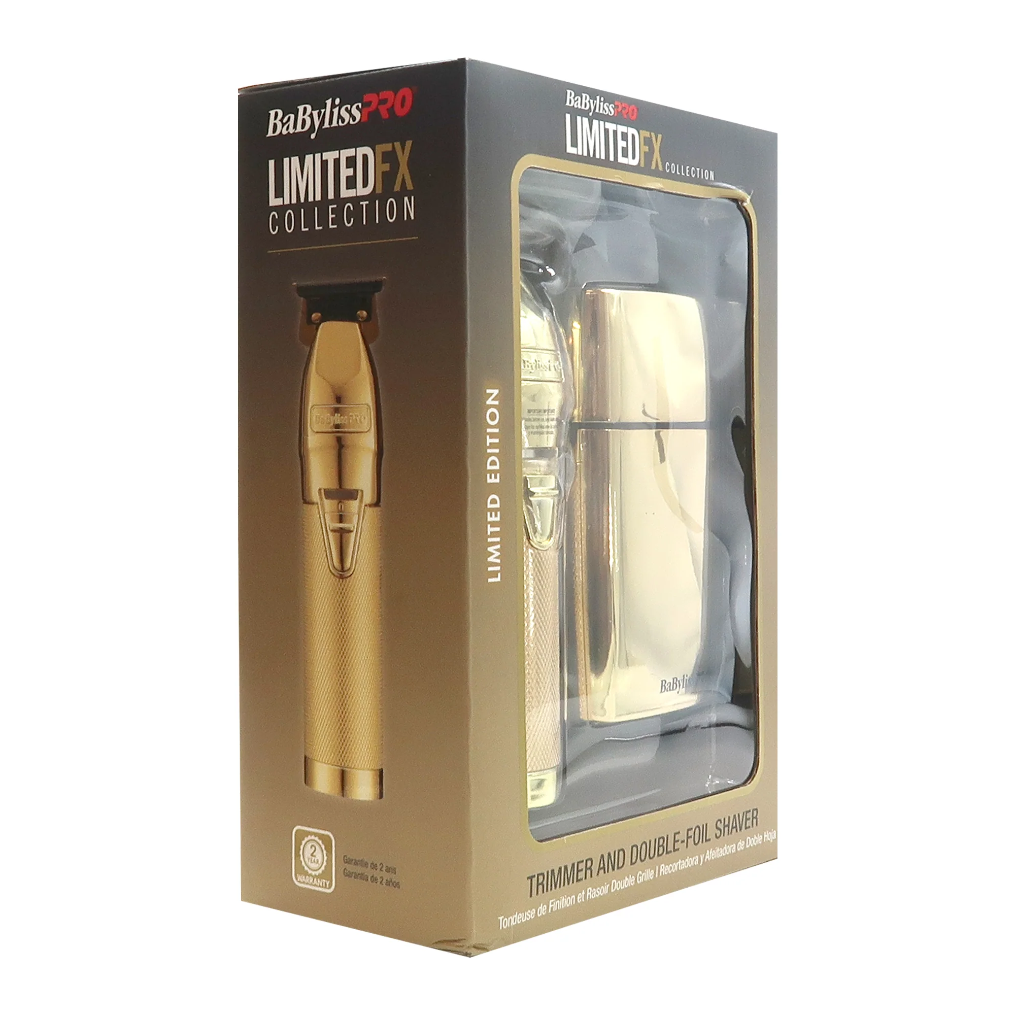 BaByliss Pro LIMITEDFX Collection Trimmer and Double Foil Shaver Gold #FXDUOFS2TG - Image 6