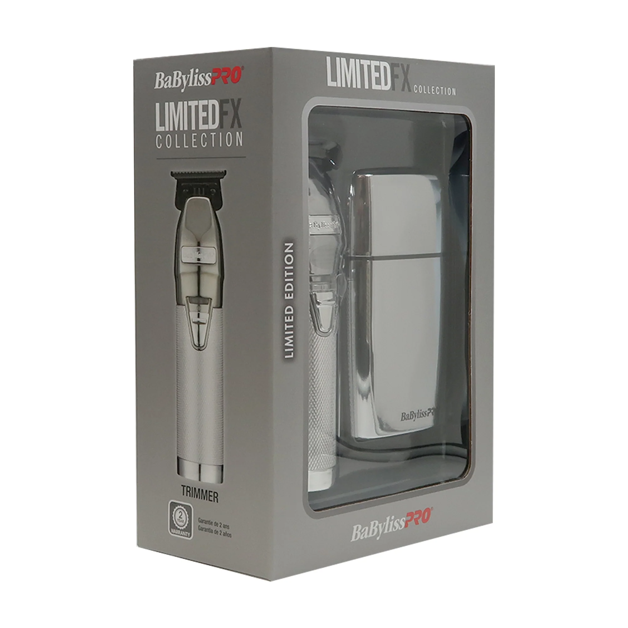 BaByliss Pro LIMITEDFX Collection Limited Edition Trimmer and Double Foil Shaver Silver #FXDUOFS2TS - Image 7