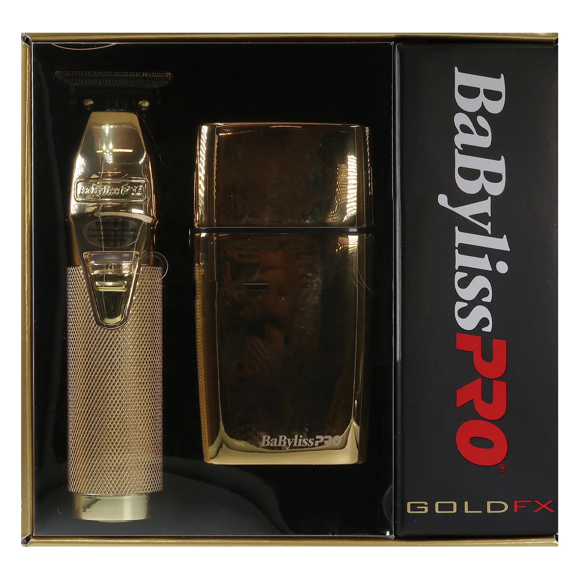 BaByliss Pro GOLDFX Collection - Metal Lithium Outlining Trimmer & Double Foil Shaver #FXHOLPK2G - Image 6
