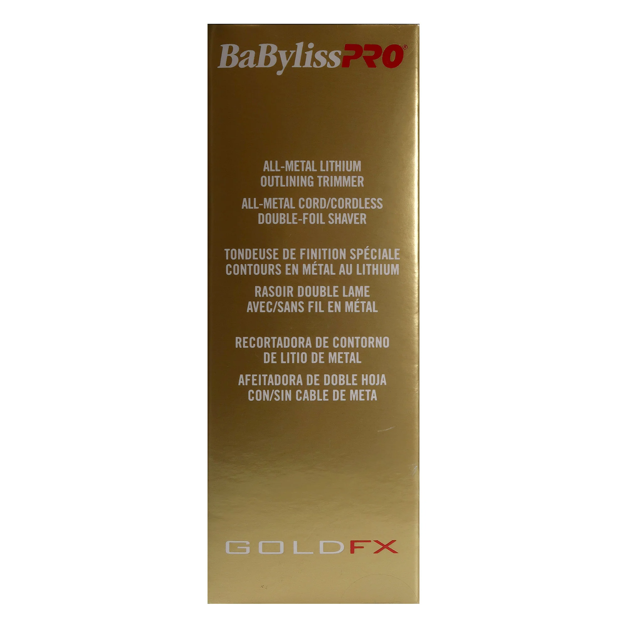BaByliss Pro GOLDFX Collection - Metal Lithium Outlining Trimmer & Double Foil Shaver #FXHOLPK2G - Image 9