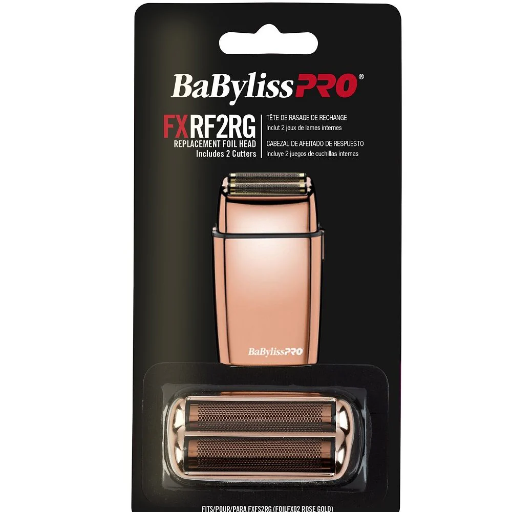 10 Packs BaByliss Pro FOILFX02 Rose Gold Replacement Foil & Cutter #FXRF2RG - Image 2
