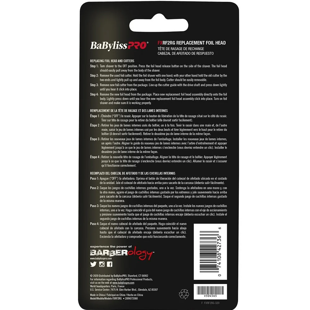5 Packs BaByliss Pro FOILFX02 Rose Gold Replacement Foil & Cutter #FXRF2RG - Image 3