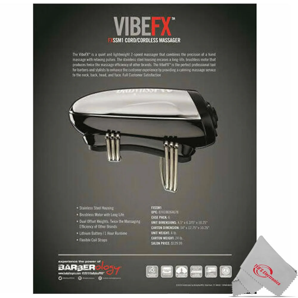 BabyLiss Pro Vibe FX Cord/Cordless Massager FXSSM0 - Image 5