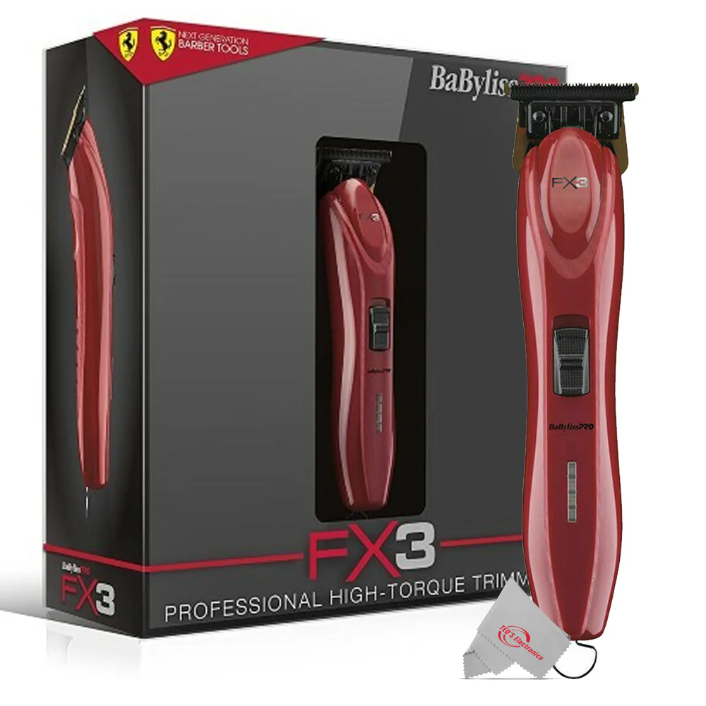 Babyliss Pro FX3 High-Torque Cordless Trimmer FXX3T and High Efficiency Cordless Clipper FXX3C Set - Image 2