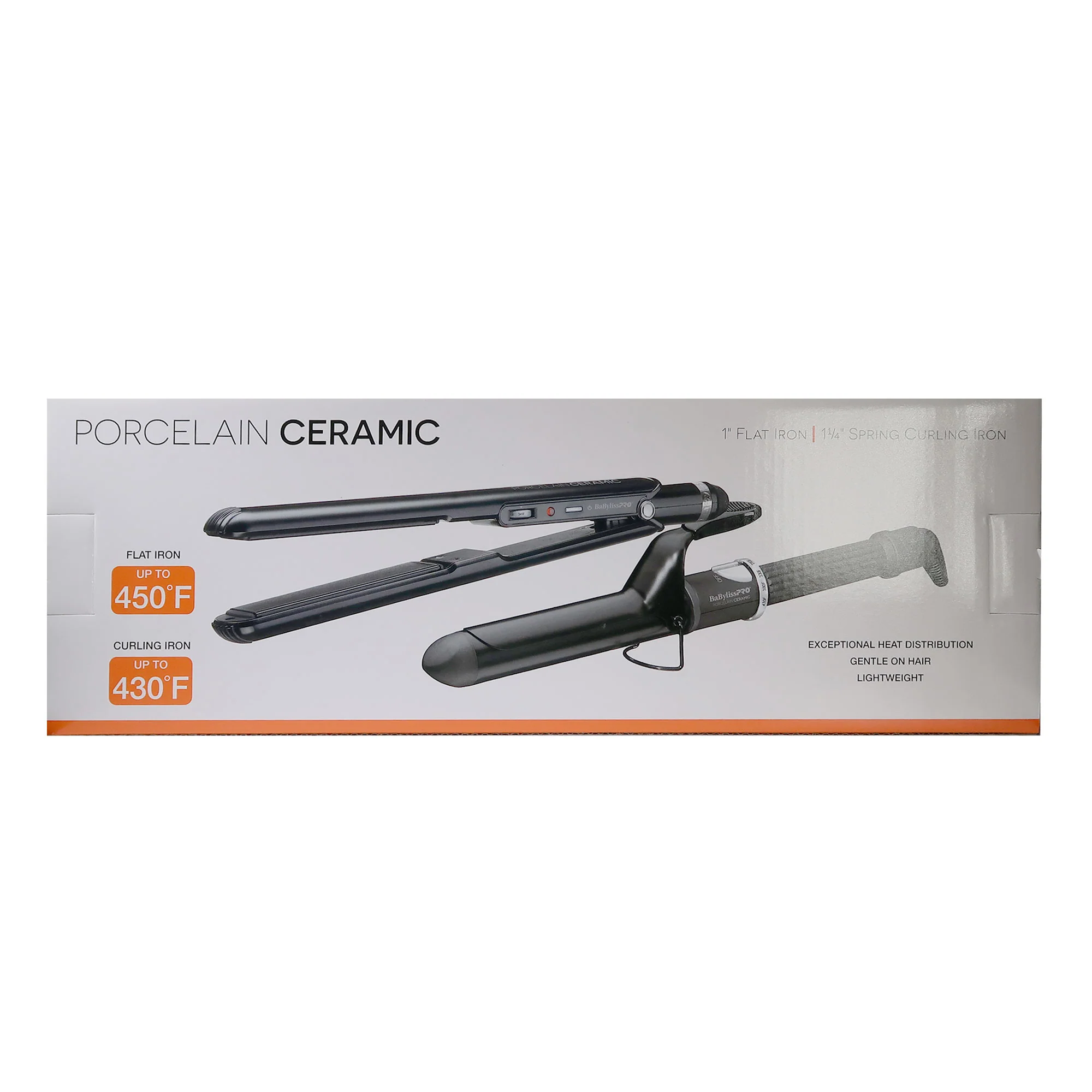 BaByliss Pro Porcelain Ceramic Limited Edition Styling Set BPCPP6UC + Nano Titanium Prima2000 3/4" Stainless Steel Mini Flat Iron BNTBRB2000UC - Image 7
