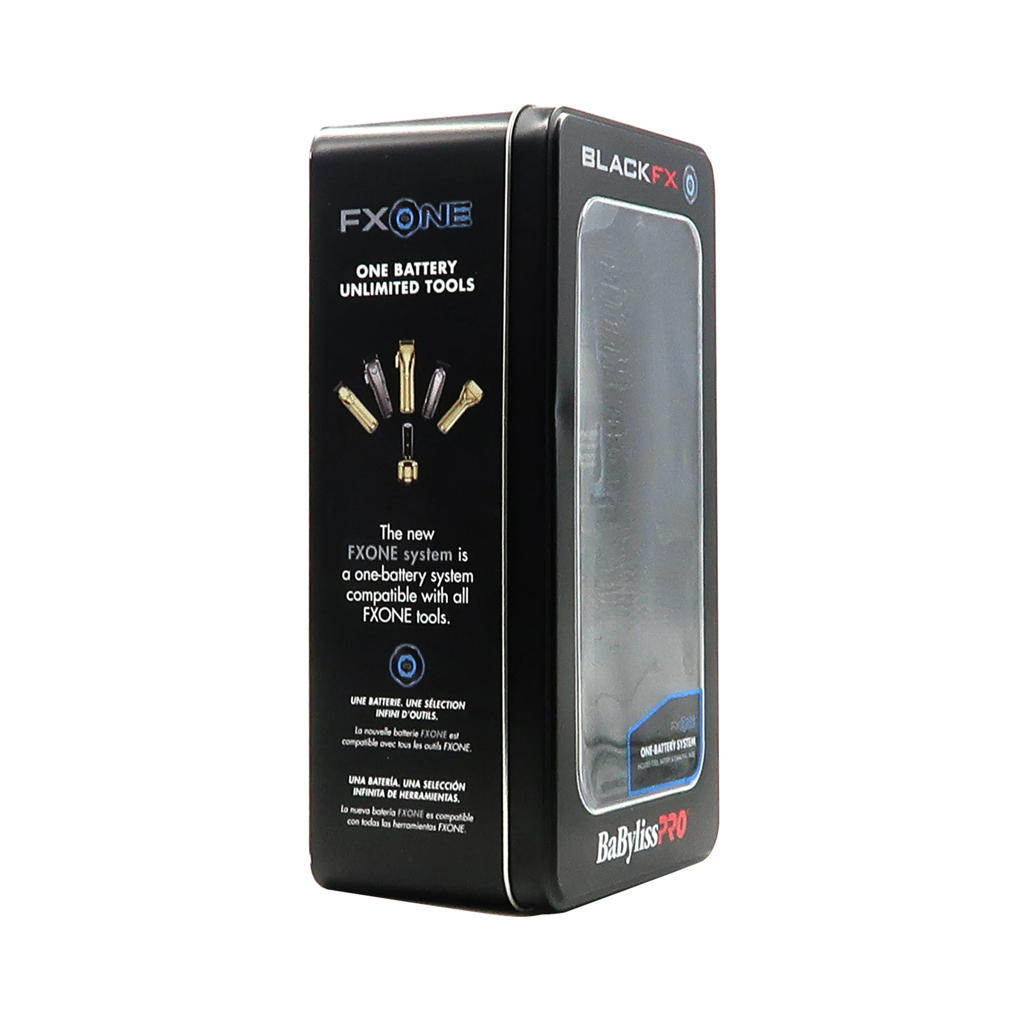 BaByliss Pro FXONE BLACKFX All-Metal Interchangeable-Battery Clipper #FX899MB - Image 5