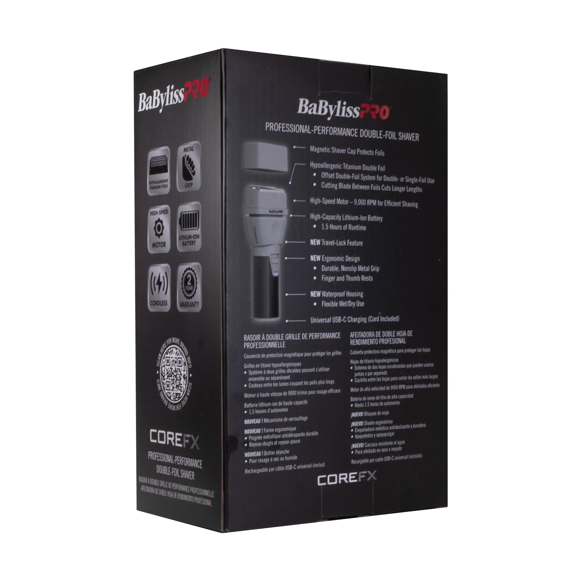 BaByliss Pro COREFX Professional Performance Double Foil Shaver FX75FS2 - Image 5