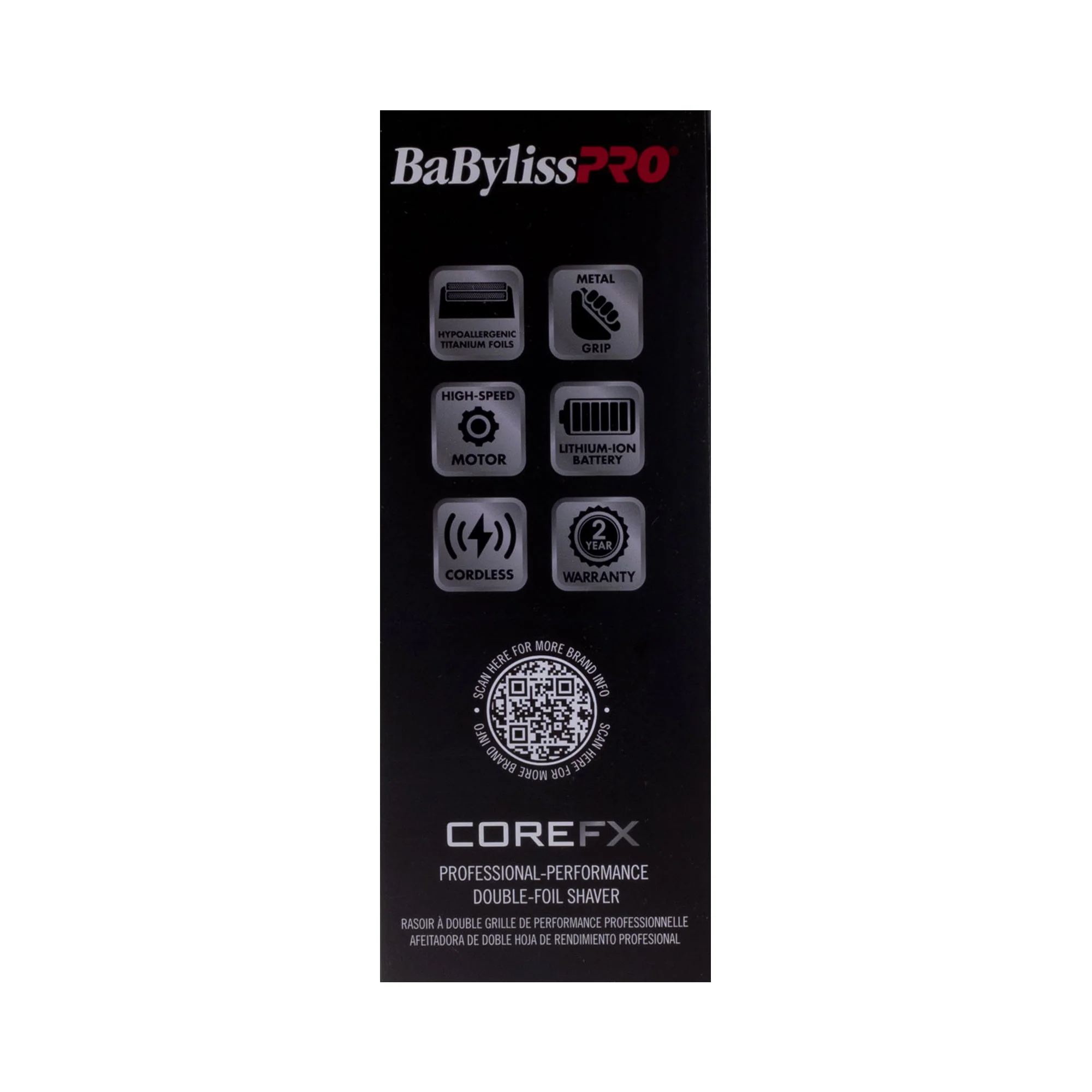 BaByliss Pro COREFX Professional Performance Double Foil Shaver FX75FS2 - Image 7