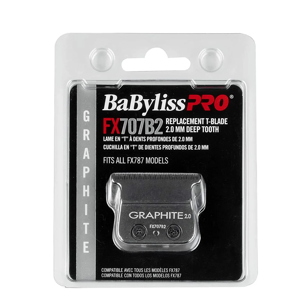 5 Unit BaByliss PRO Deep Tooth Graphite Replacement Blade BB-FX707B2 - Image 3