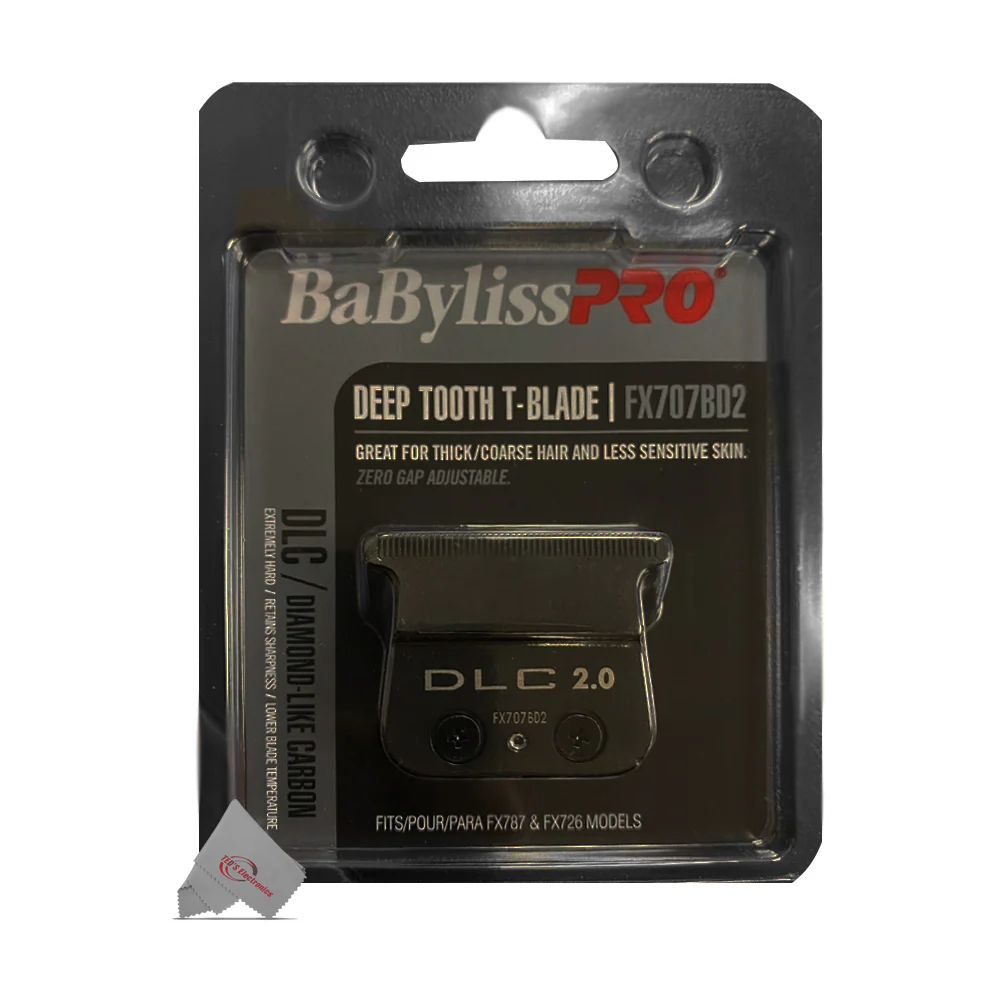 Babyliss Pro DLC 2.0MM Deep Tooth T-Blade FX707BD2 - 3 Packs - Image 4