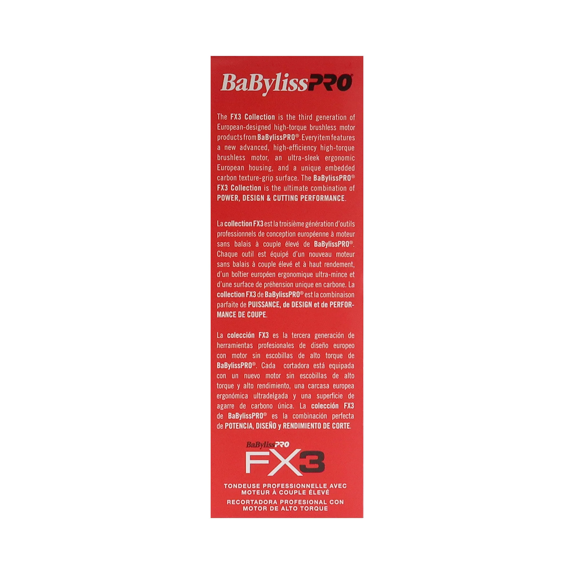BaByliss Pro FX3 Black High Torque Cordless Clipper FXX3CB with BaByliss Pro FX3 Professional High-Speed Foil Shaver FXX3SB - Image 5