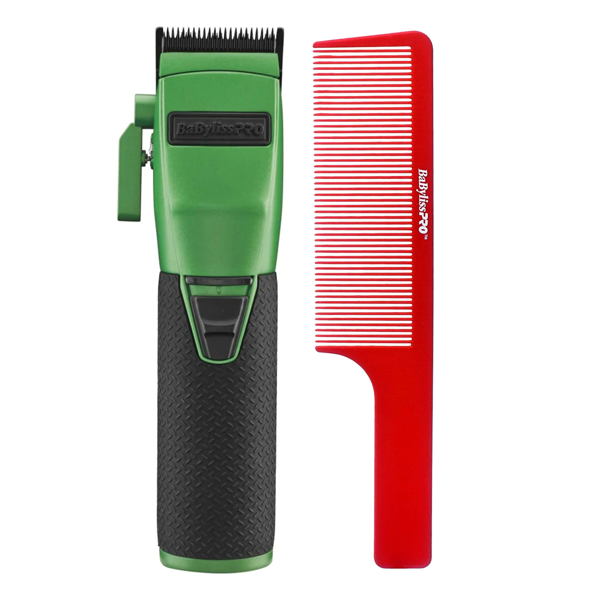 BaByliss Pro FX870 GI BOOST+ Influencer Collection Patty Cuts Cordless Clipper - Green with Barberology Comb