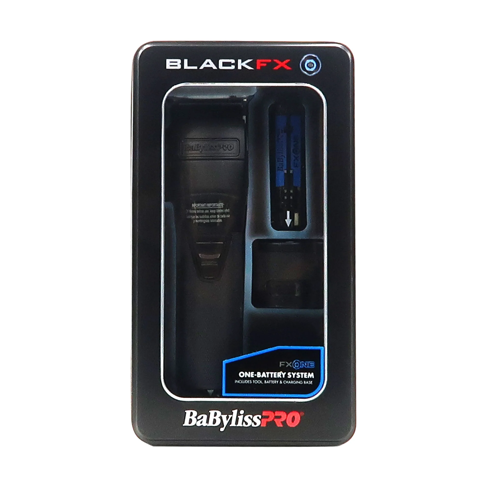 BaByliss Pro FXONE BLACKFX Interchangeable-Battery Trimmer #FX799MB with Interchangeable-Battery Clipper #FX899MB and Interchangeable-Battery Shaver #FX79FSMB - Image 5